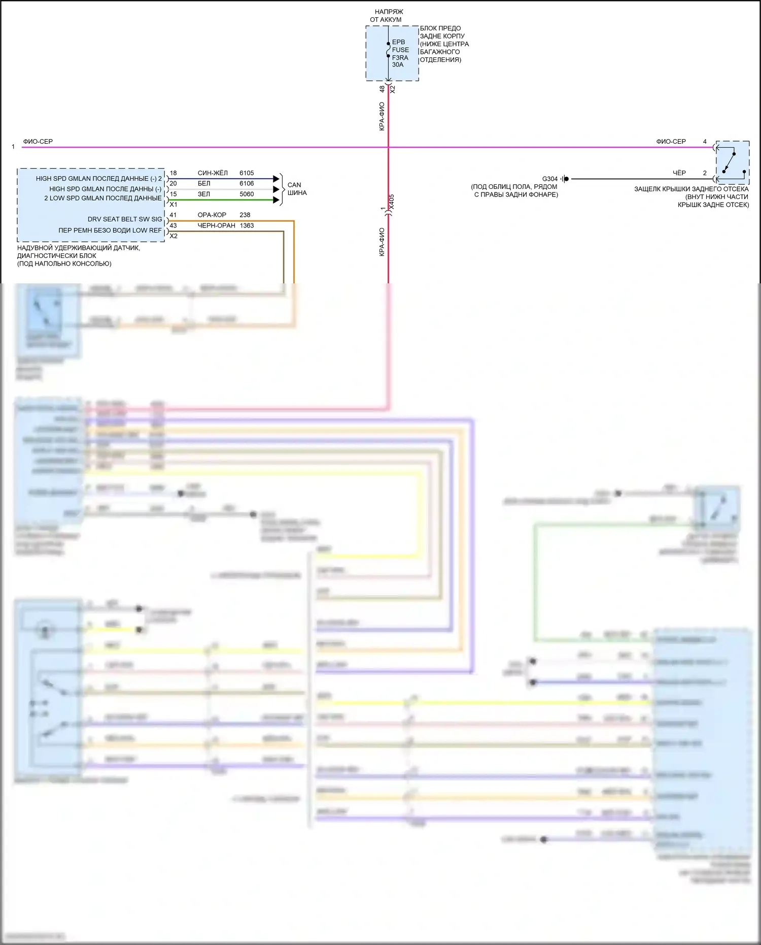 Camaro Chevrolet VI рестайлинг (2018-2024): Электросхема помощников водителя (2 из 2) 