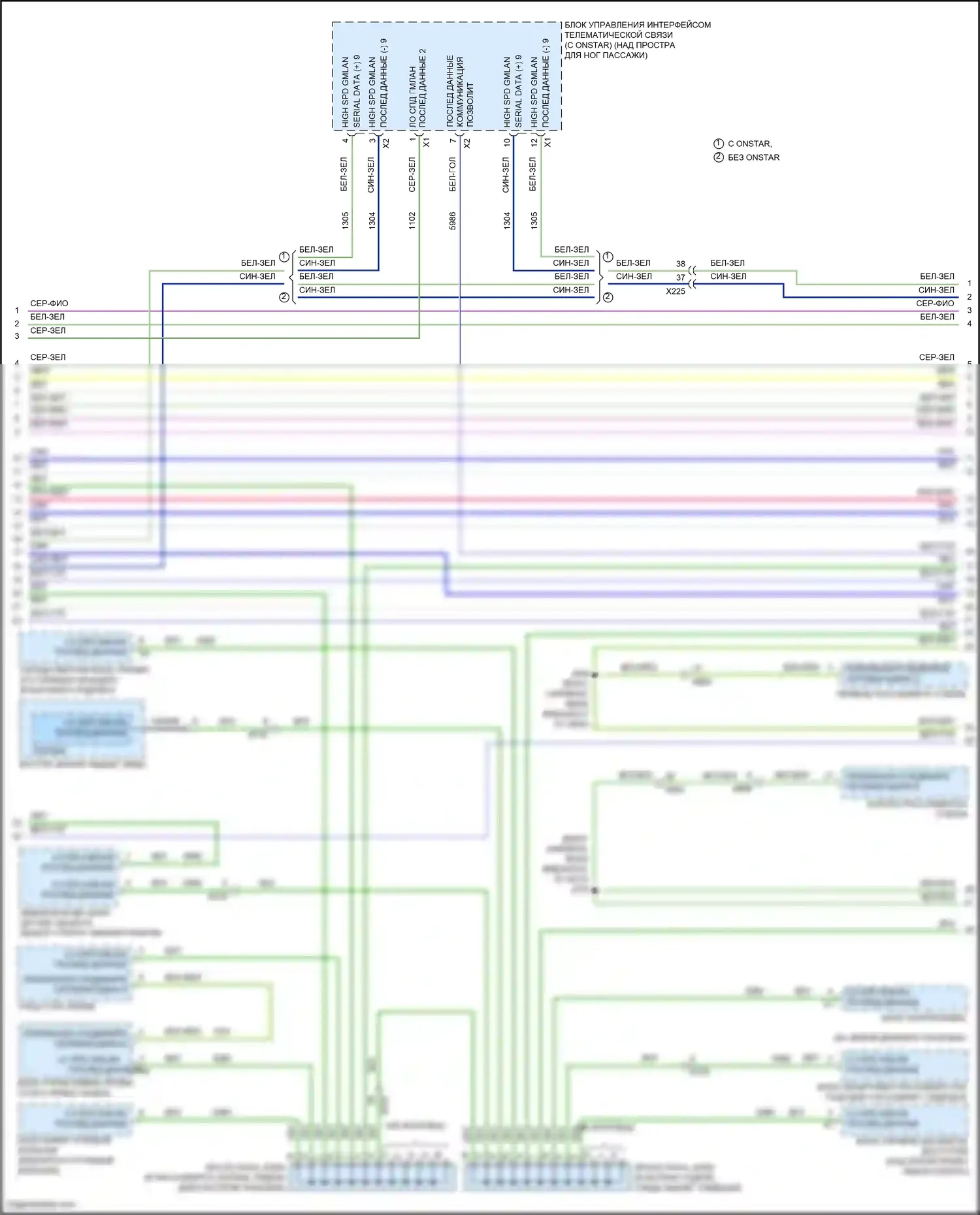 Camaro Chevrolet VI (2015-2018): Can шина электросхема (3 из 6) 