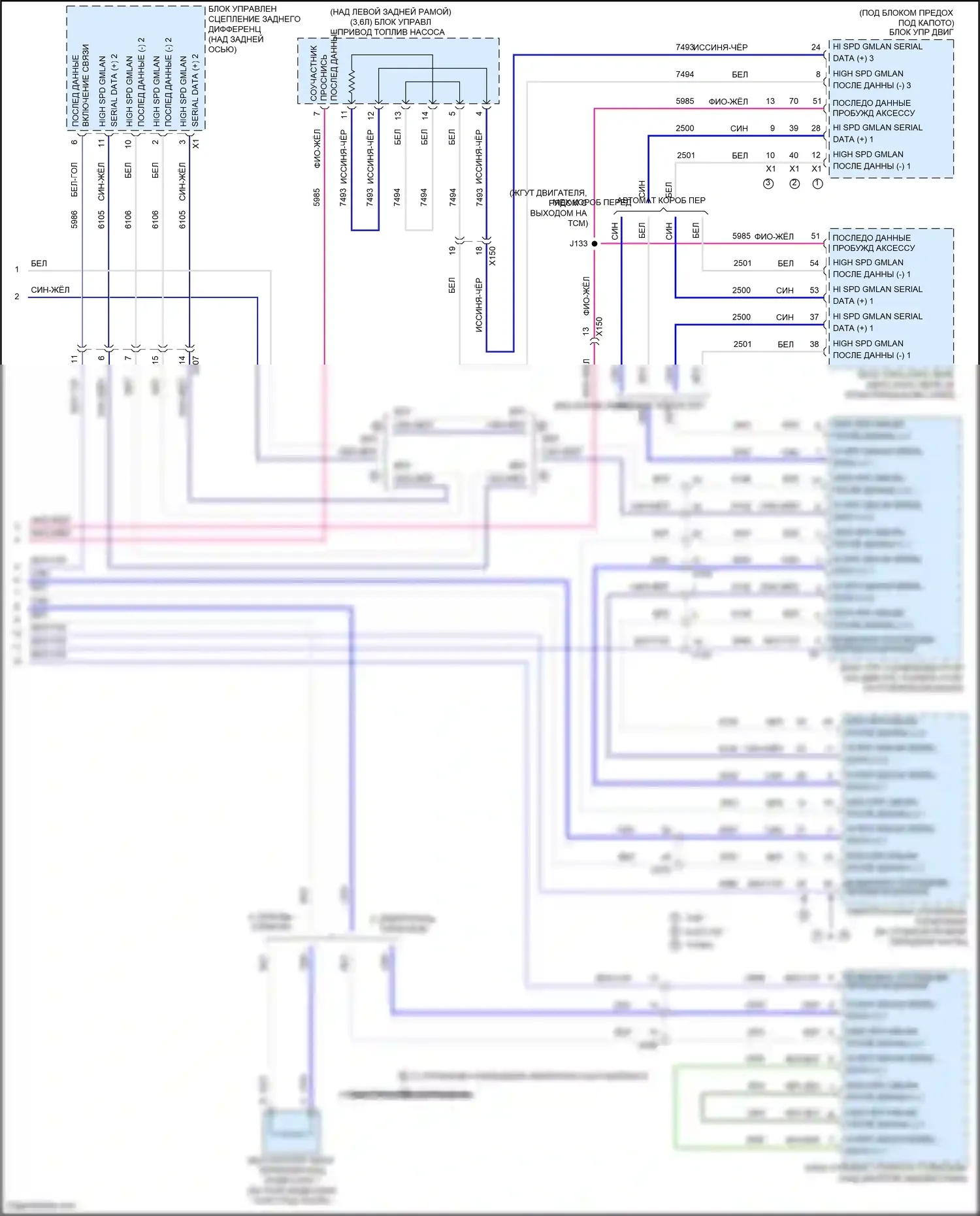 Camaro Chevrolet VI (2015-2018): Can шина электросхема (6 из 6) 
