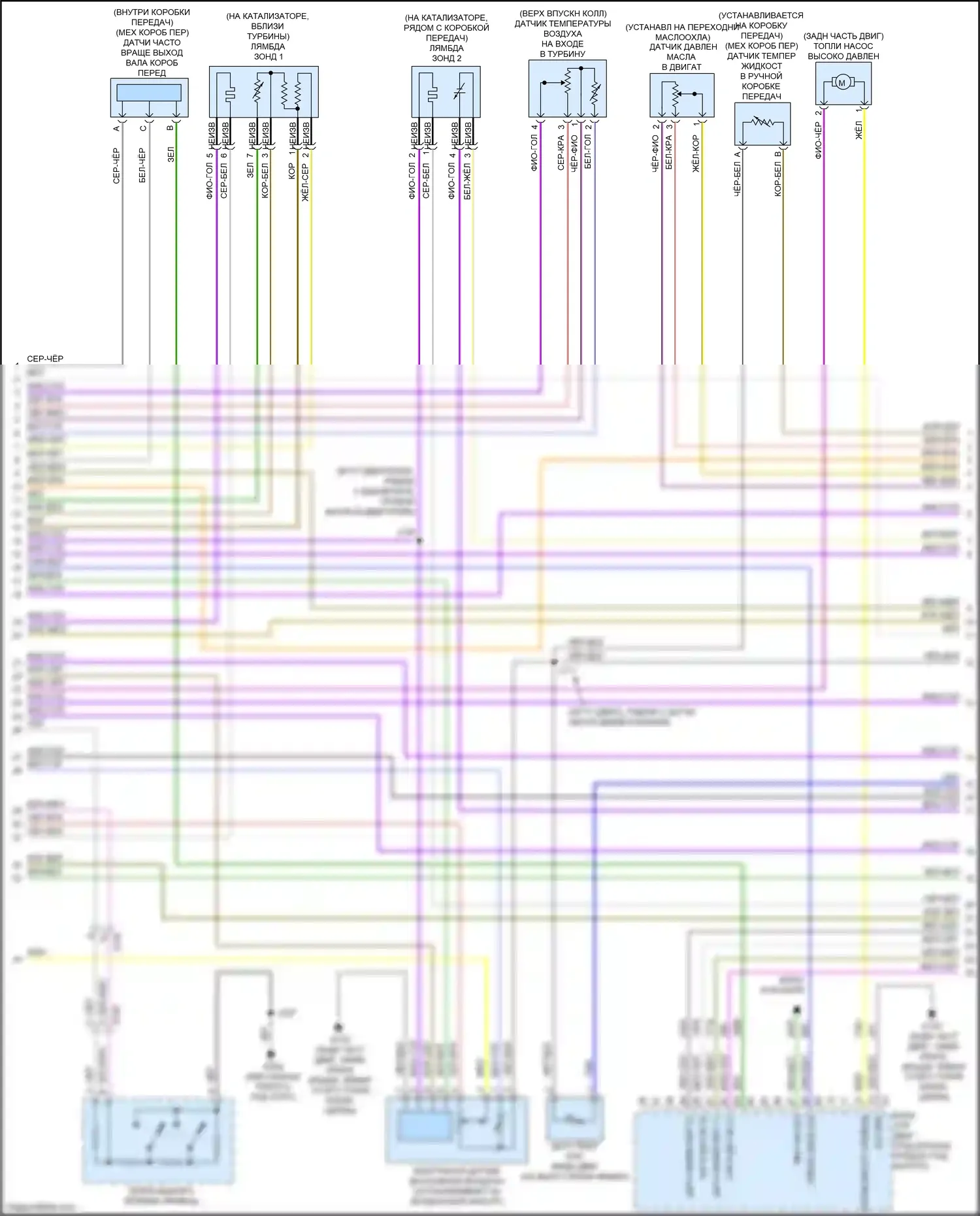 Camaro Chevrolet VI (2015-2018): Электросхема двигателя 2.0l vin x (4 из 7) 
