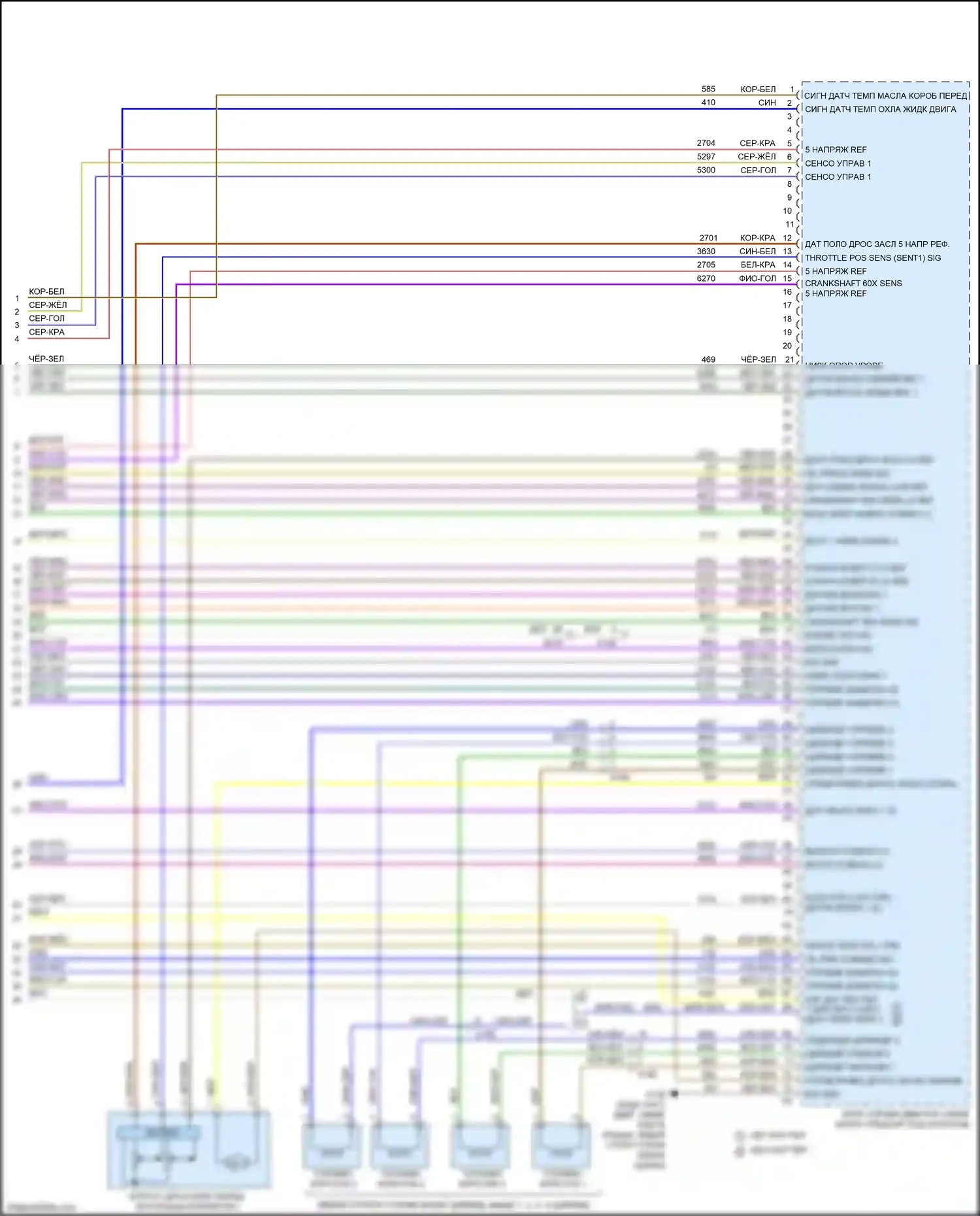 Camaro Chevrolet VI (2015-2018): Электросхема двигателя 2.0l vin x (7 из 7) 