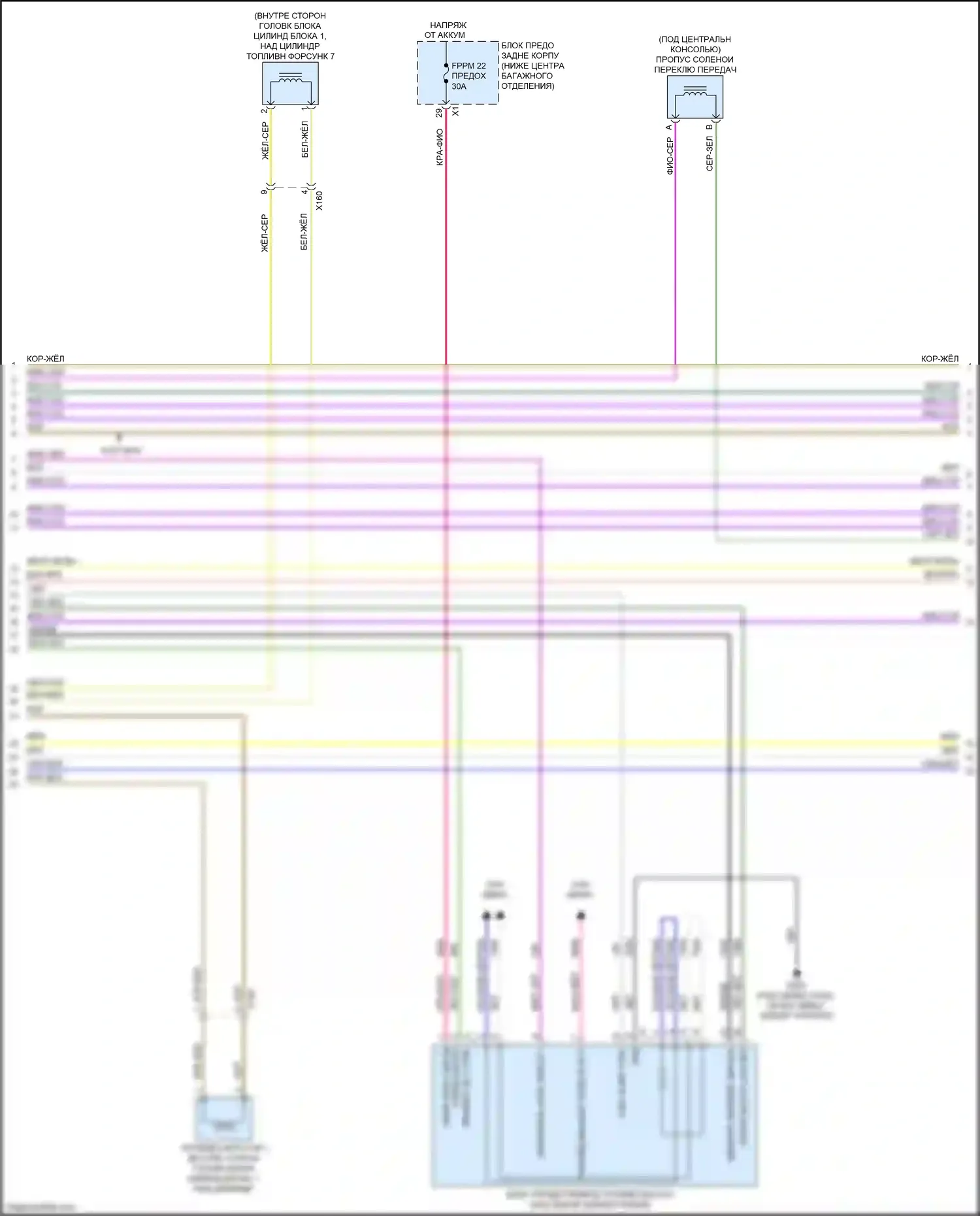 Camaro Chevrolet VI (2015-2018): Электросхема двигателя 6.2l vin 7 (7 из 9) 