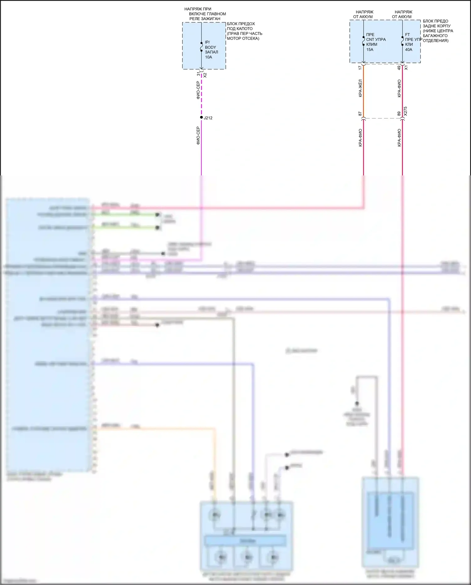 Camaro Chevrolet VI (2015-2018): Электросхема климат контроля (1 из 4) 