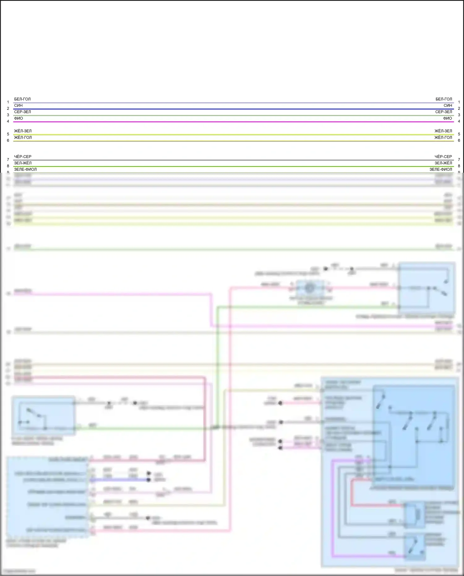 Camaro Chevrolet VI (2015-2018): Электросхема автоматической коробки передач, 10 скоростей (2 из 3) 