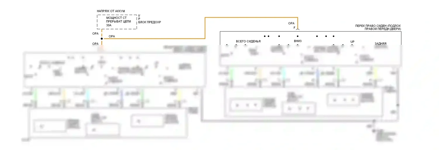 Caprice Chevrolet IV (1990-1996): Электросхема силового сиденья 