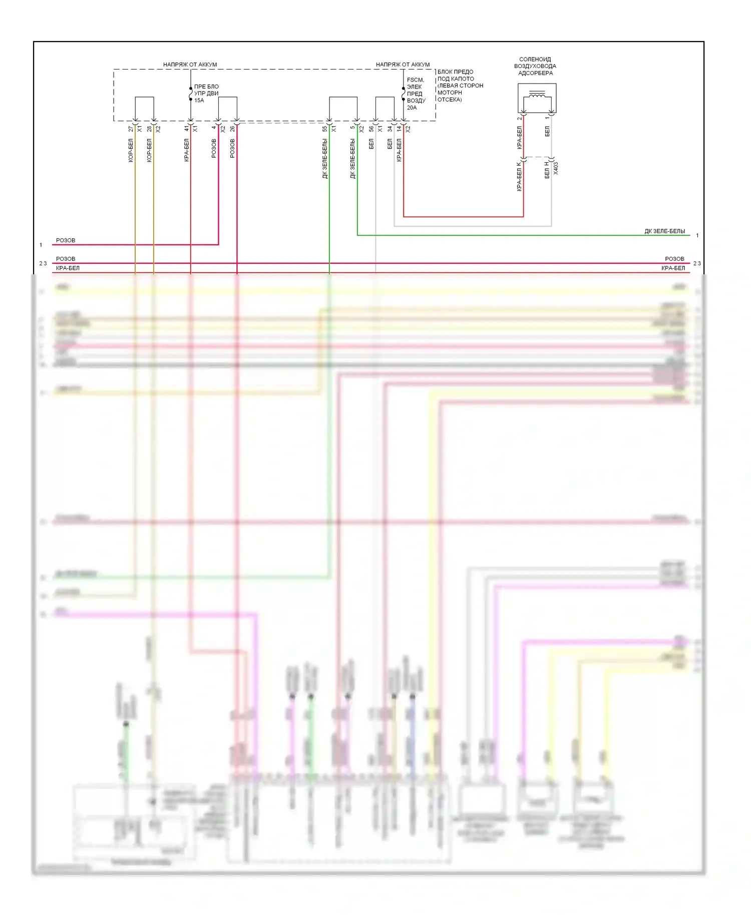 Captiva Chevrolet I рестайлинг 2 (2013-2016): Электросхема двигателя 3.0l vin 5 (2 из 6) 