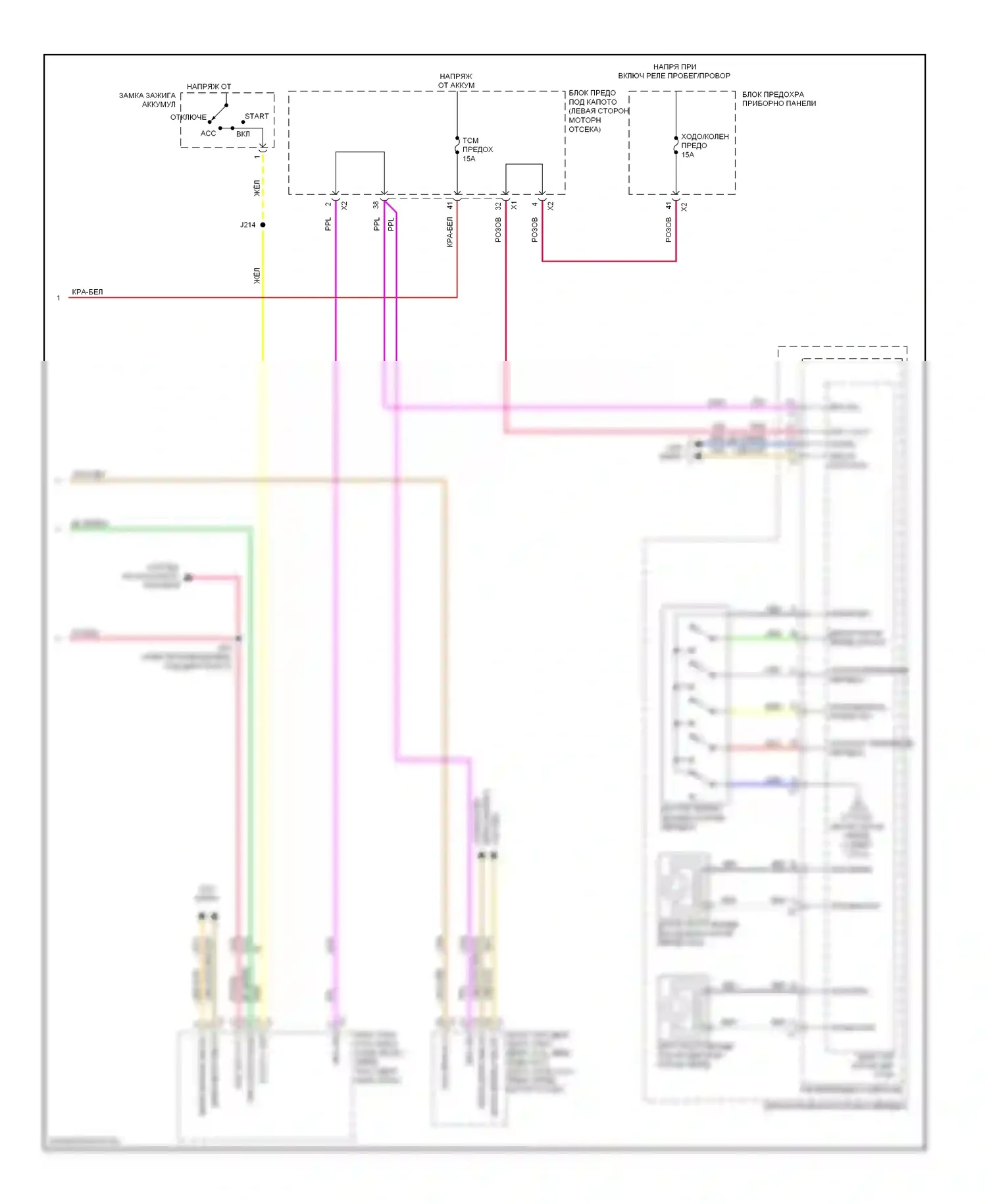 Captiva Chevrolet I рестайлинг 2 (2013-2016): Электросхема автоматической коробки передач (2 из 2) 