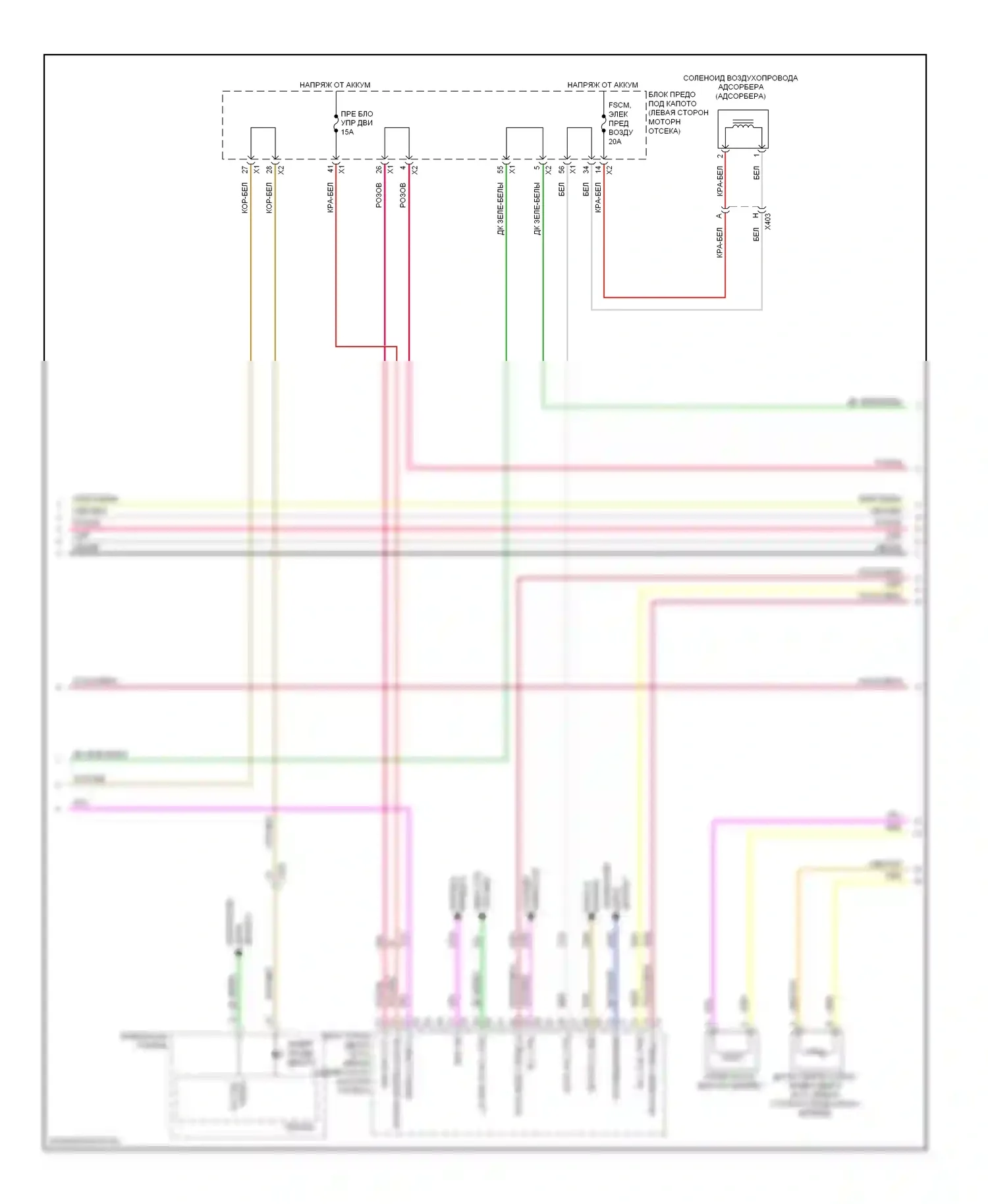 Captiva Chevrolet I рестайлинг (2011-2013): Электросхема двигателя 2.4l vin x (2 из 6) 
