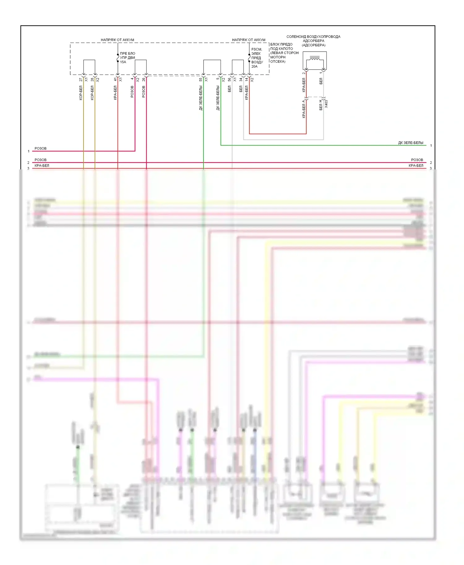 Captiva Chevrolet I рестайлинг (2011-2013): Электросхема двигателя 3.0l vin 5 (2 из 6) 