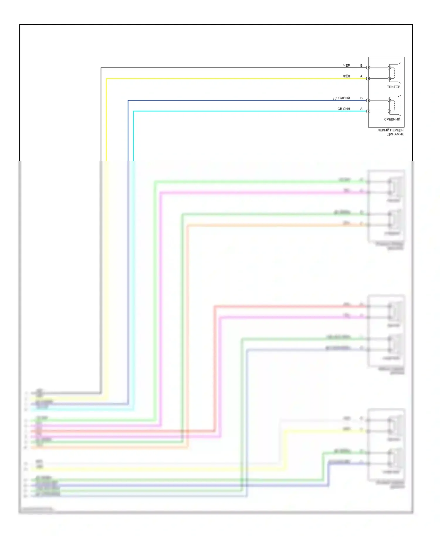 Cavalier Chevrolet III (1995-2005): Электросхема магнитолы, u85 (2 из 2) 