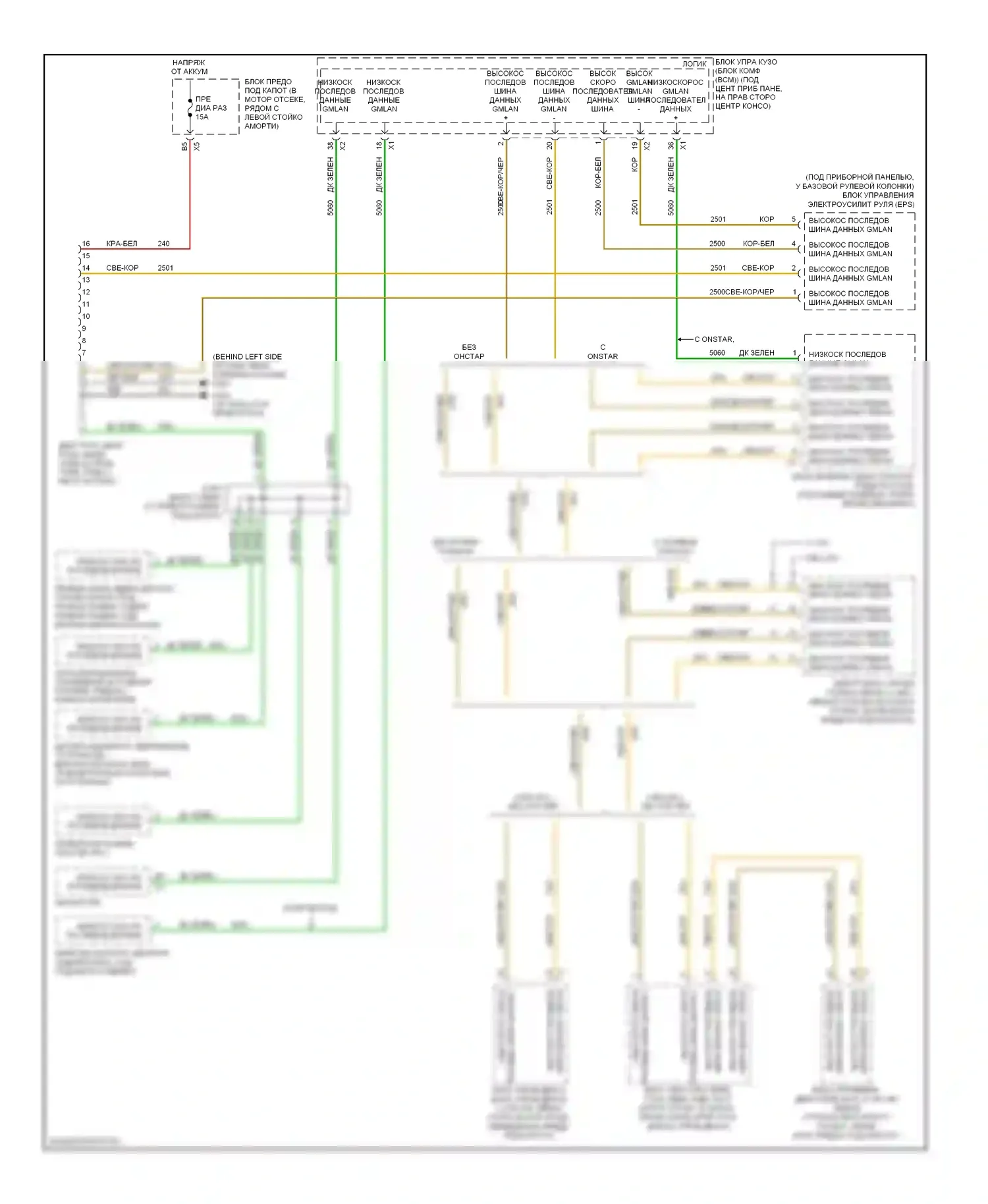 Cobalt Chevrolet I (2004-2010): Can шина электросхема 
