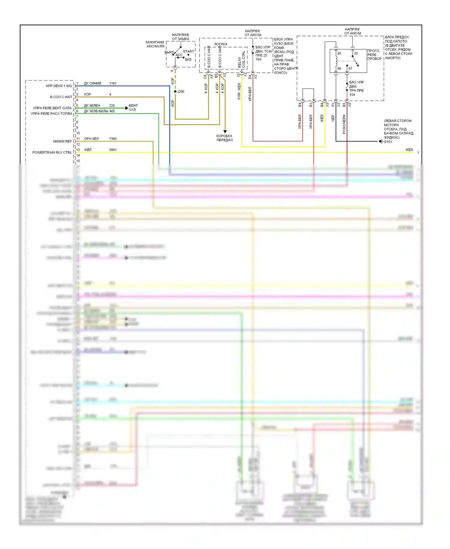 Cobalt Chevrolet I (2004-2010): Электросхема двигателя 2.4l vin b (1 из 4) 