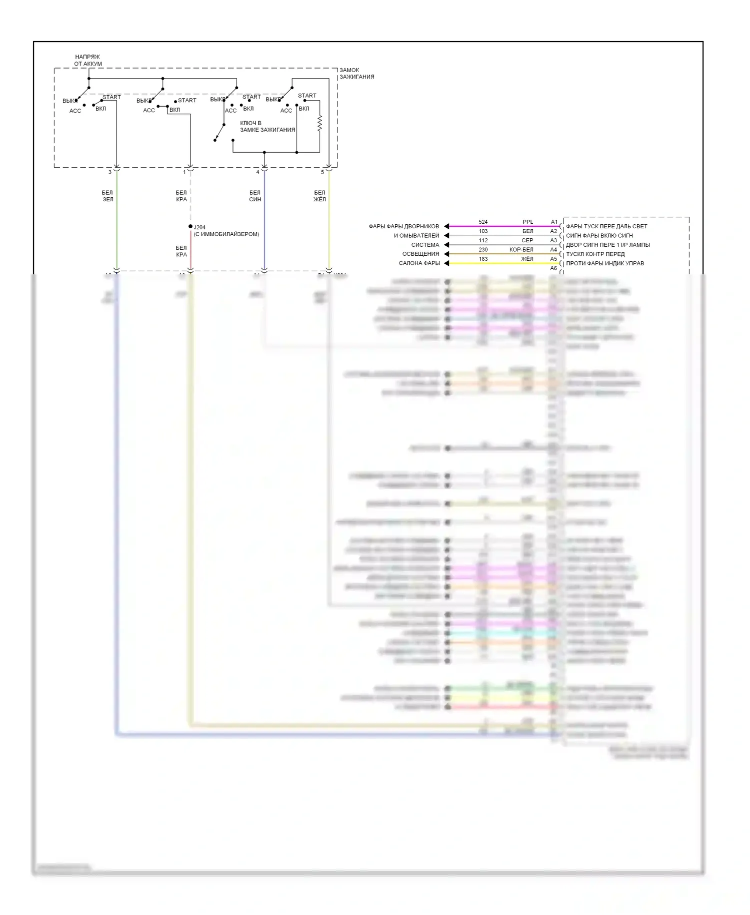 Colorado Chevrolet I (2004-2012): Электросхема блоков управления кузовом (2 из 2) 