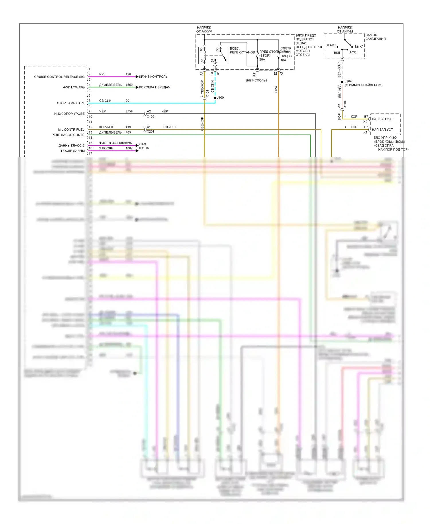 Colorado Chevrolet I (2004-2012): Электросхема двигателя 3.7l vin e (1 из 5) 