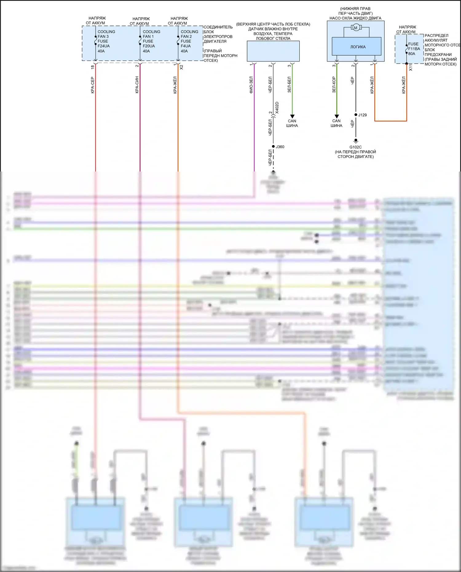 Colorado Chevrolet III (2023-2024): Электросхема климат контроля (4 из 4) 