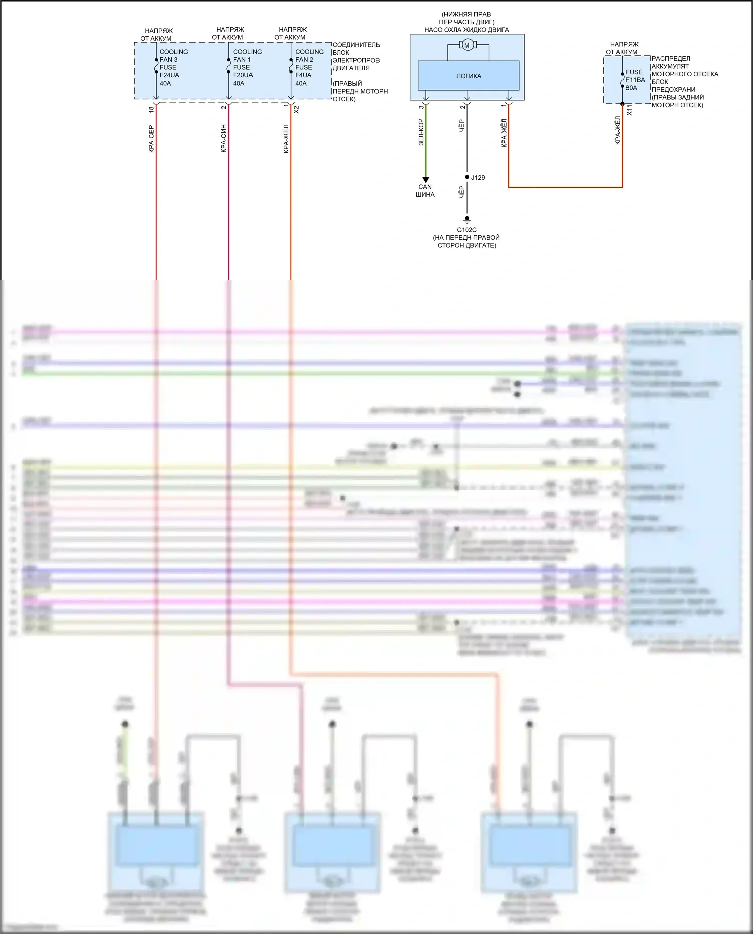 Colorado Chevrolet III (2023-2024): Электросхема ручного кондиционера (4 из 4) 