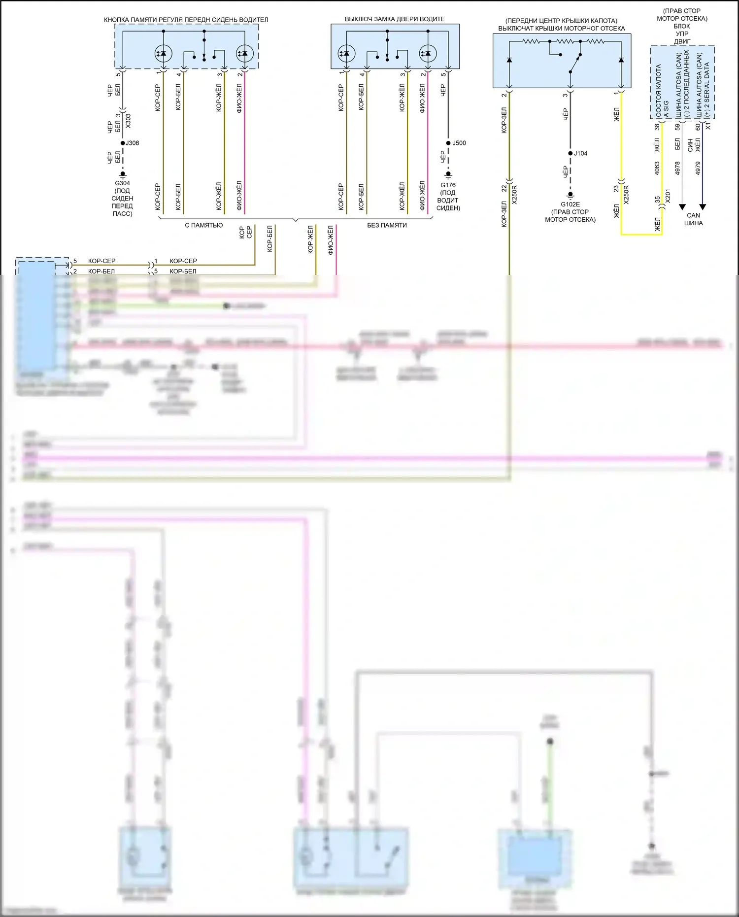 Colorado Chevrolet III (2023-2024): Сигнализации электросхема, без пассивного бесключевого доступа (2 из 3) 