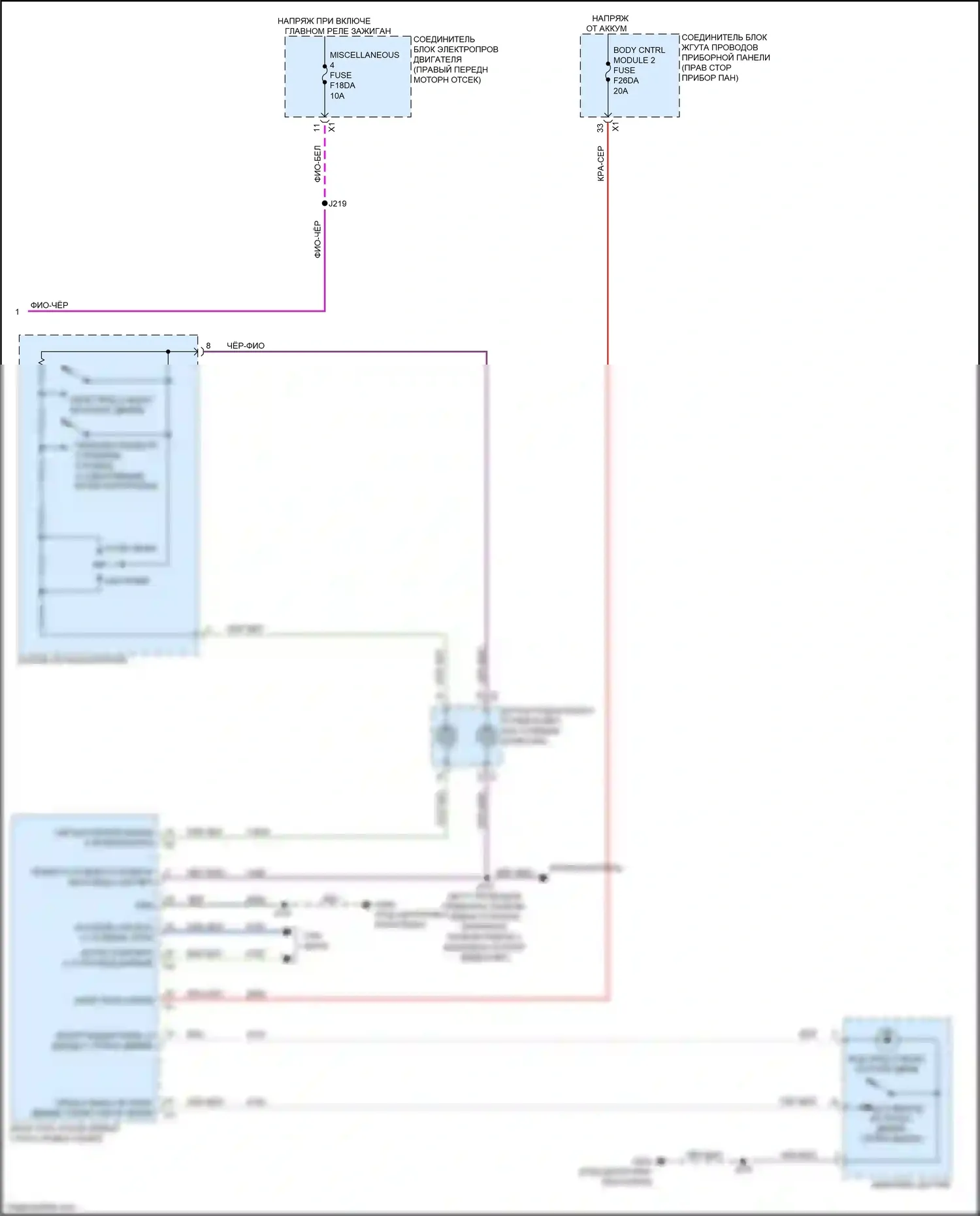 Colorado Chevrolet III (2023-2024): Электросхема сигнализации о выходе из полосы движения (2 из 2) 