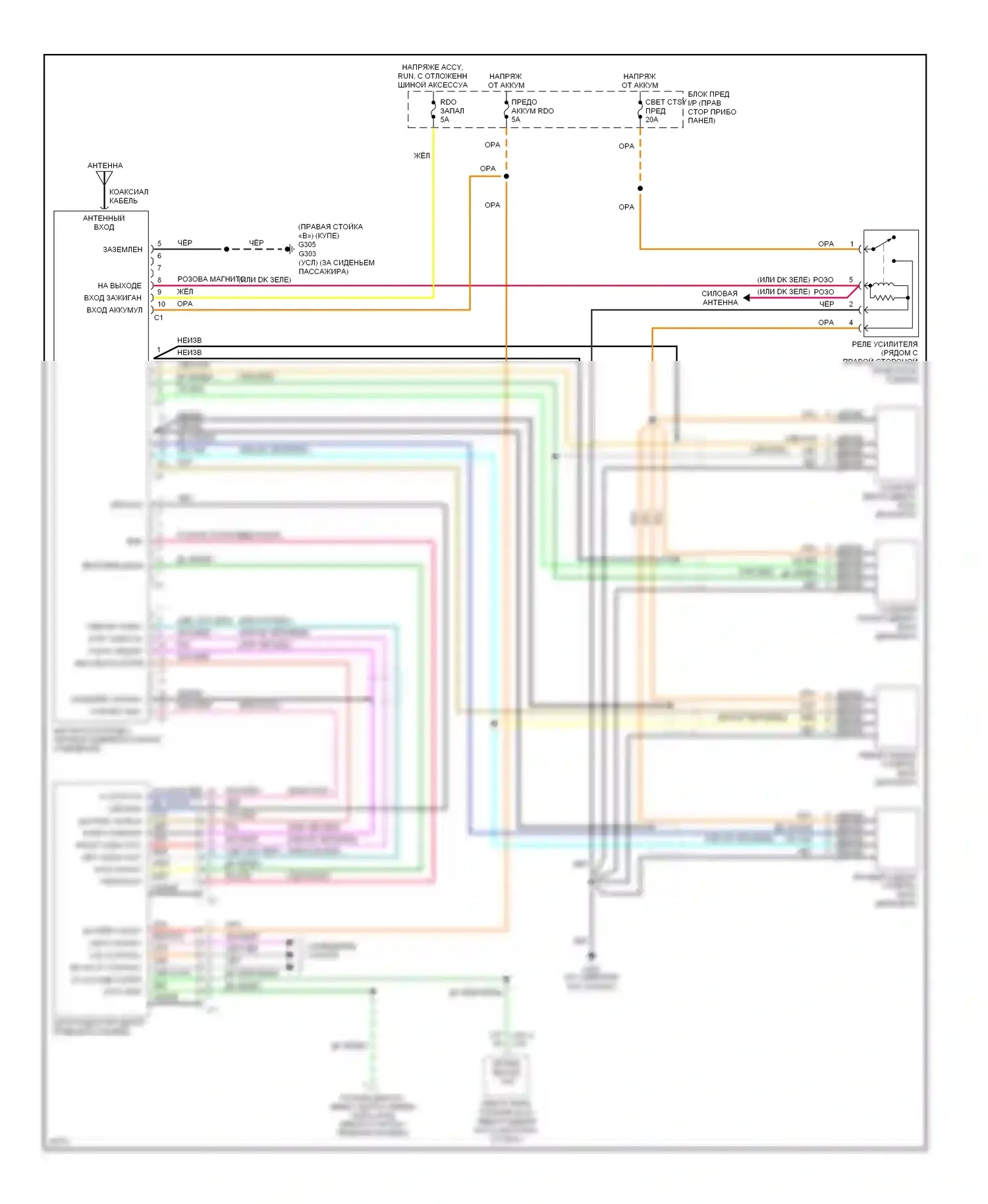 Corvette Chevrolet C4 (1984-1998): Магнитола- электросхемы, с delco bose 