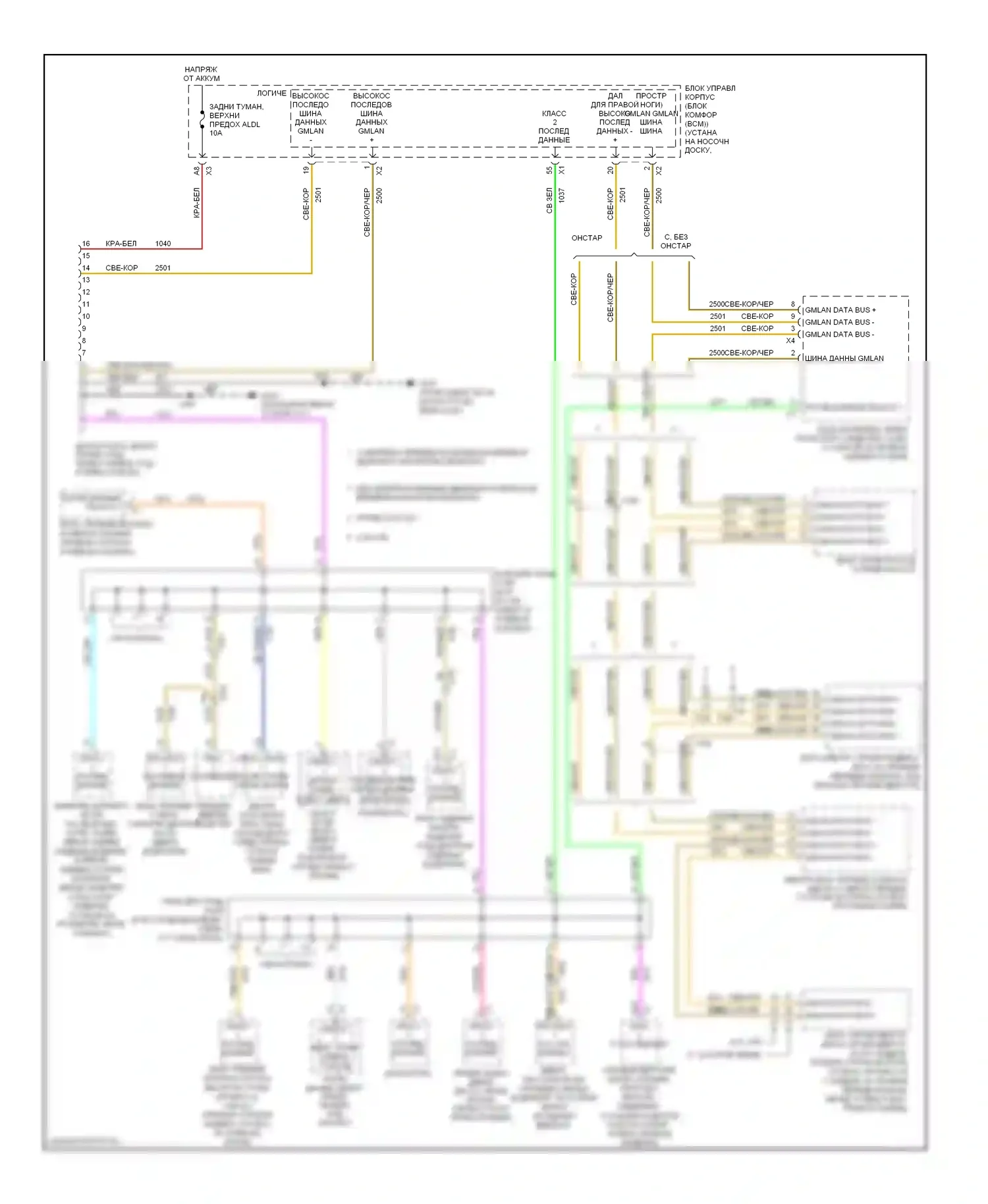 Corvette Chevrolet C6 (2004-2014): Can шина электросхема, механическая коробка передач 