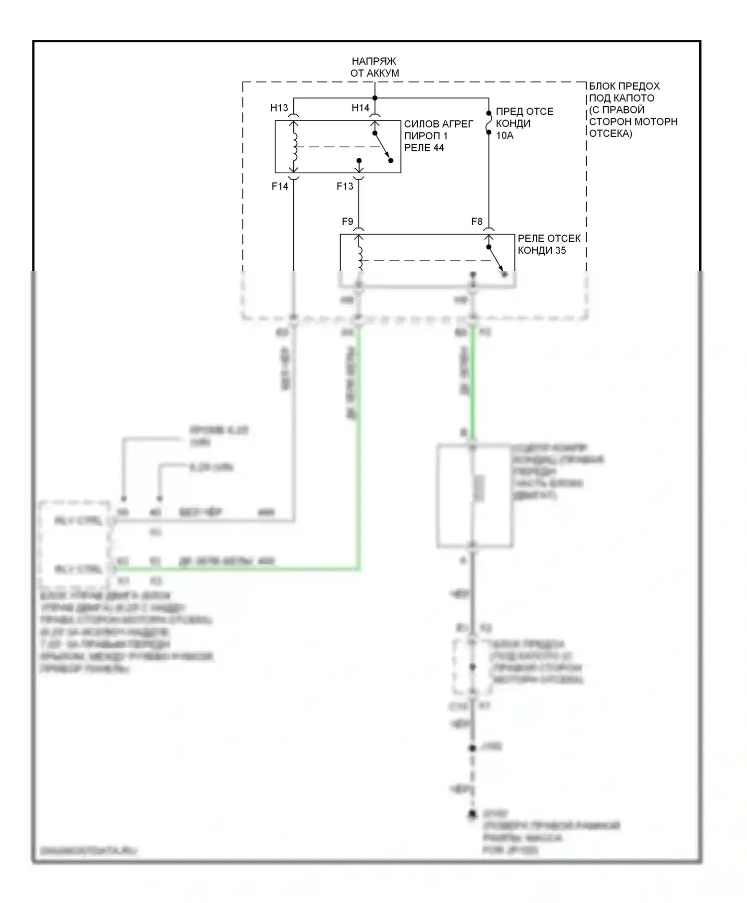 Corvette Chevrolet C6 (2004-2014): Электросхема компрессора 