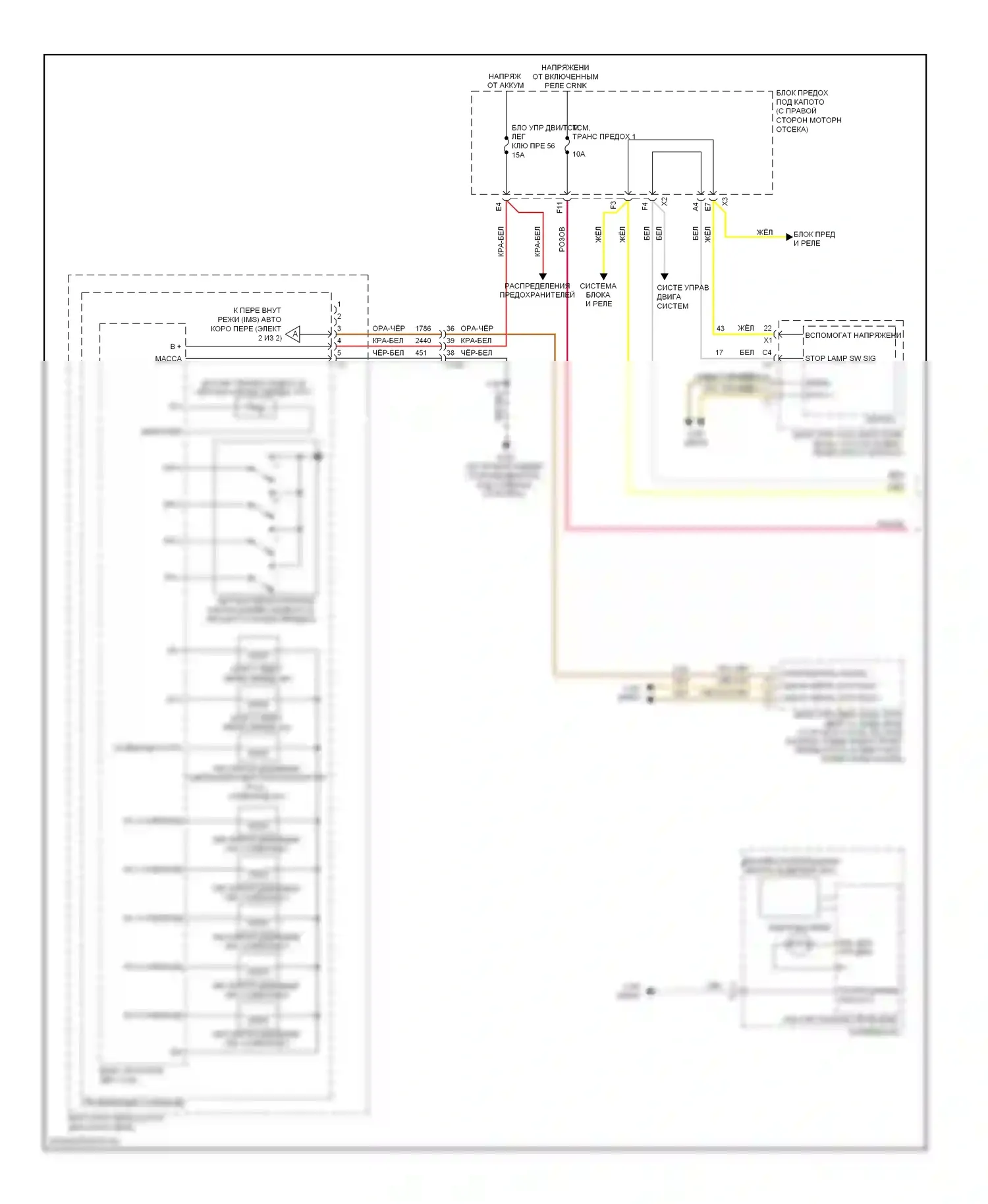 Corvette Chevrolet C6 (2004-2014): Электросхема коробки передач (1 из 2) 