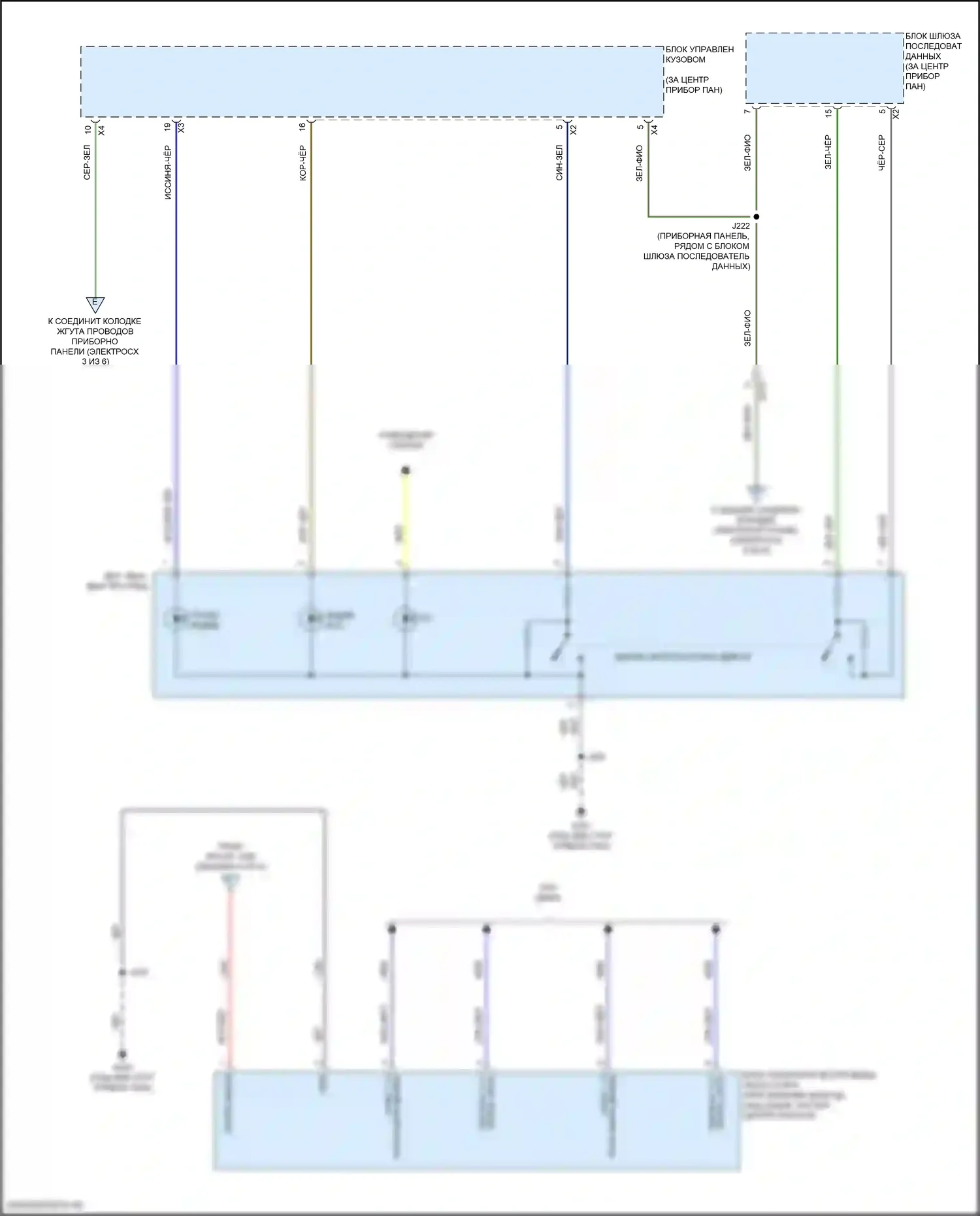 Corvette Chevrolet C8 (2020-2024): Электросхема блока предохранителей реле (6 из 6) 