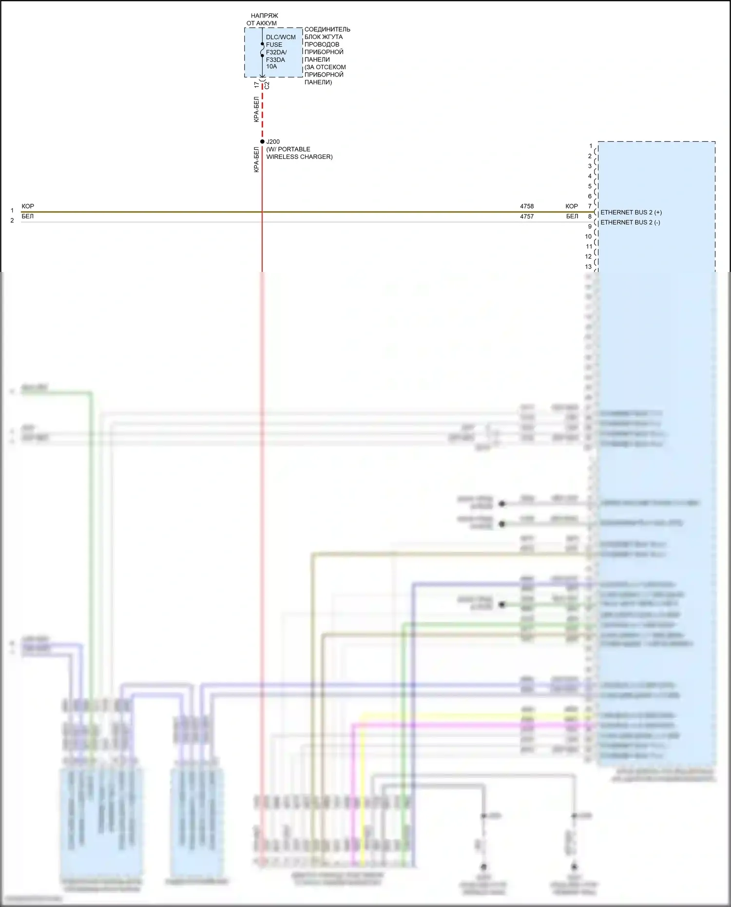 Corvette Chevrolet C8 (2020-2024): Can шина электросхема (6 из 6) 