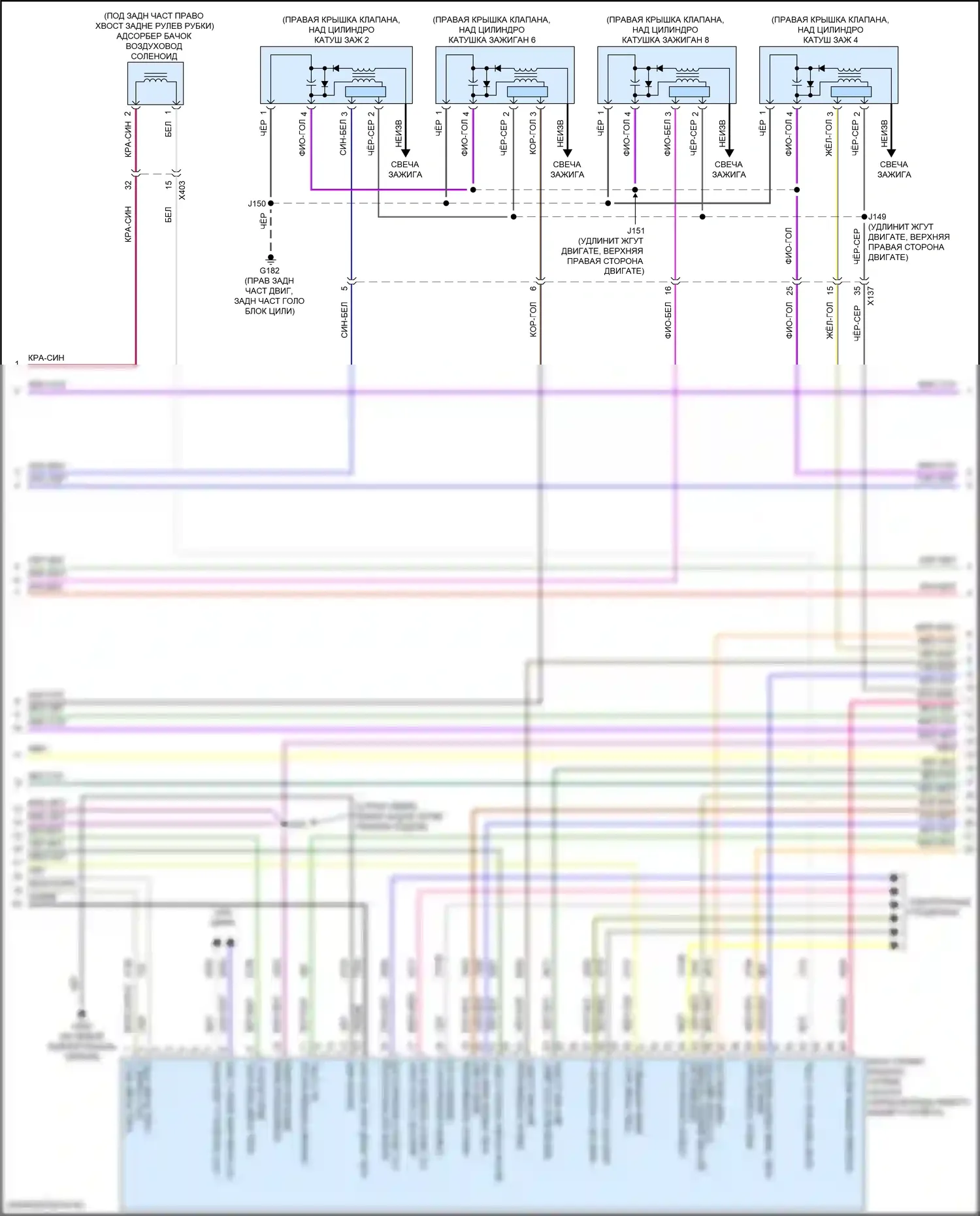 Corvette Chevrolet C8 (2020-2024): Электросхема двигателя 5,5л vin 3 (2 из 10) 