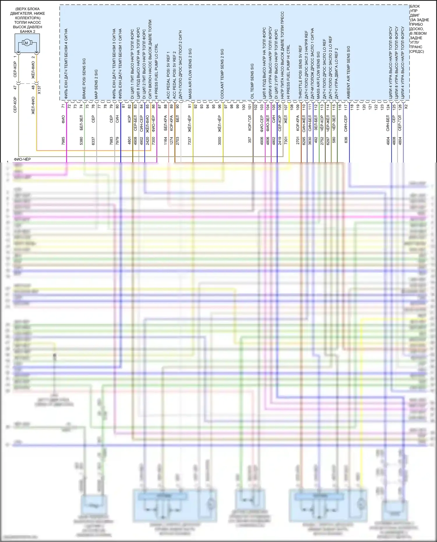 Corvette Chevrolet C8 (2020-2024): Электросхема двигателя 5,5л vin 3 (8 из 10) 