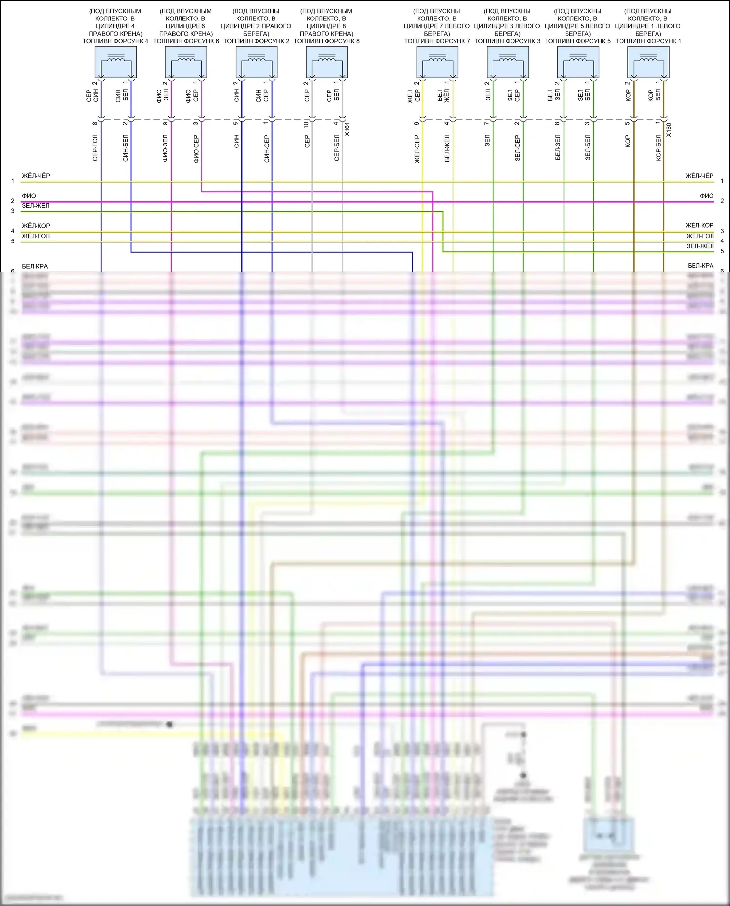 Corvette Chevrolet C8 (2020-2024): Электросхема двигателя 6.2l vin 4 (8 из 10) 