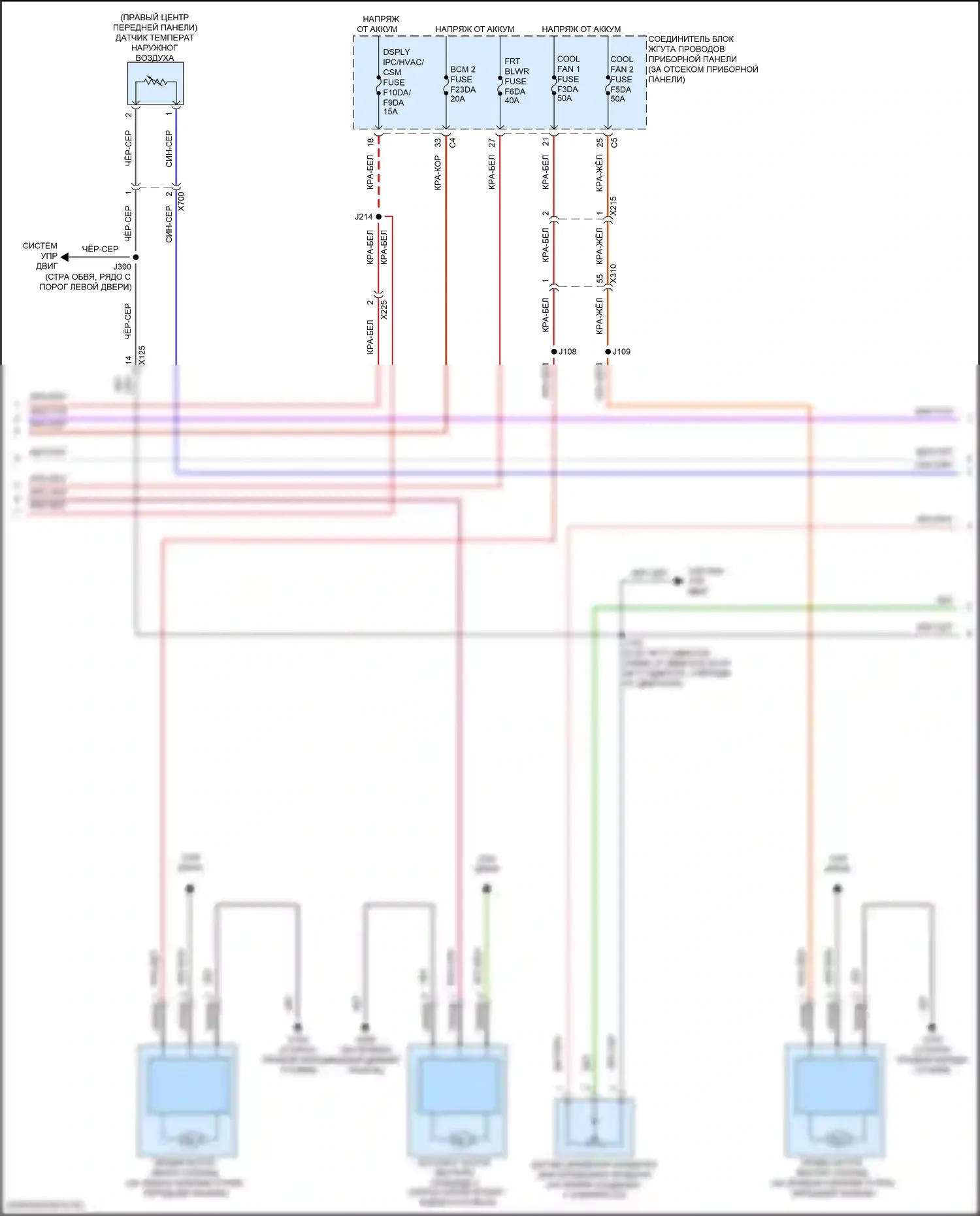 Corvette Chevrolet C8 (2020-2024): Электросхема климат контроля (4 из 5) 