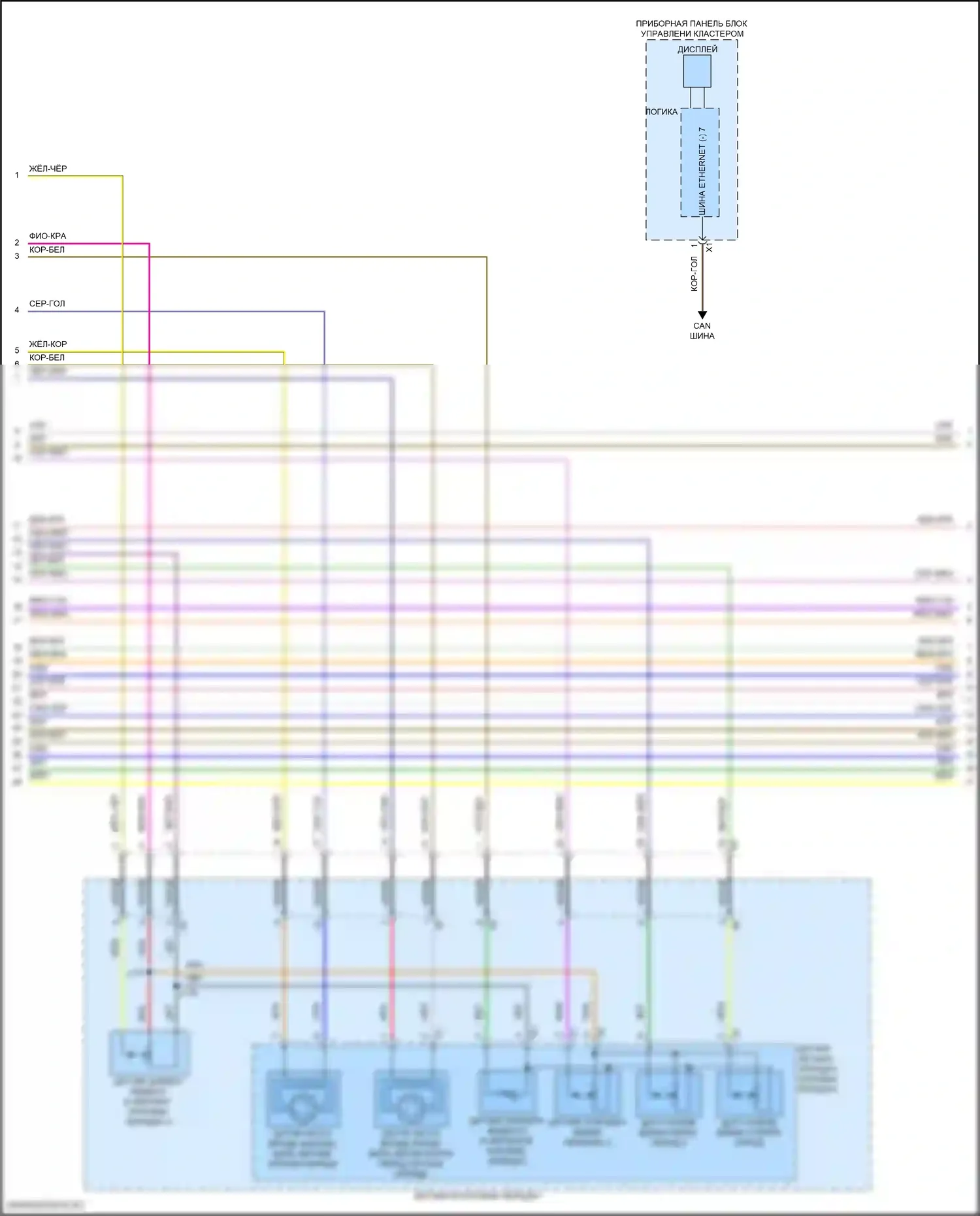 Corvette Chevrolet C8 (2020-2024): Электросхема коробки передач (3 из 5) 