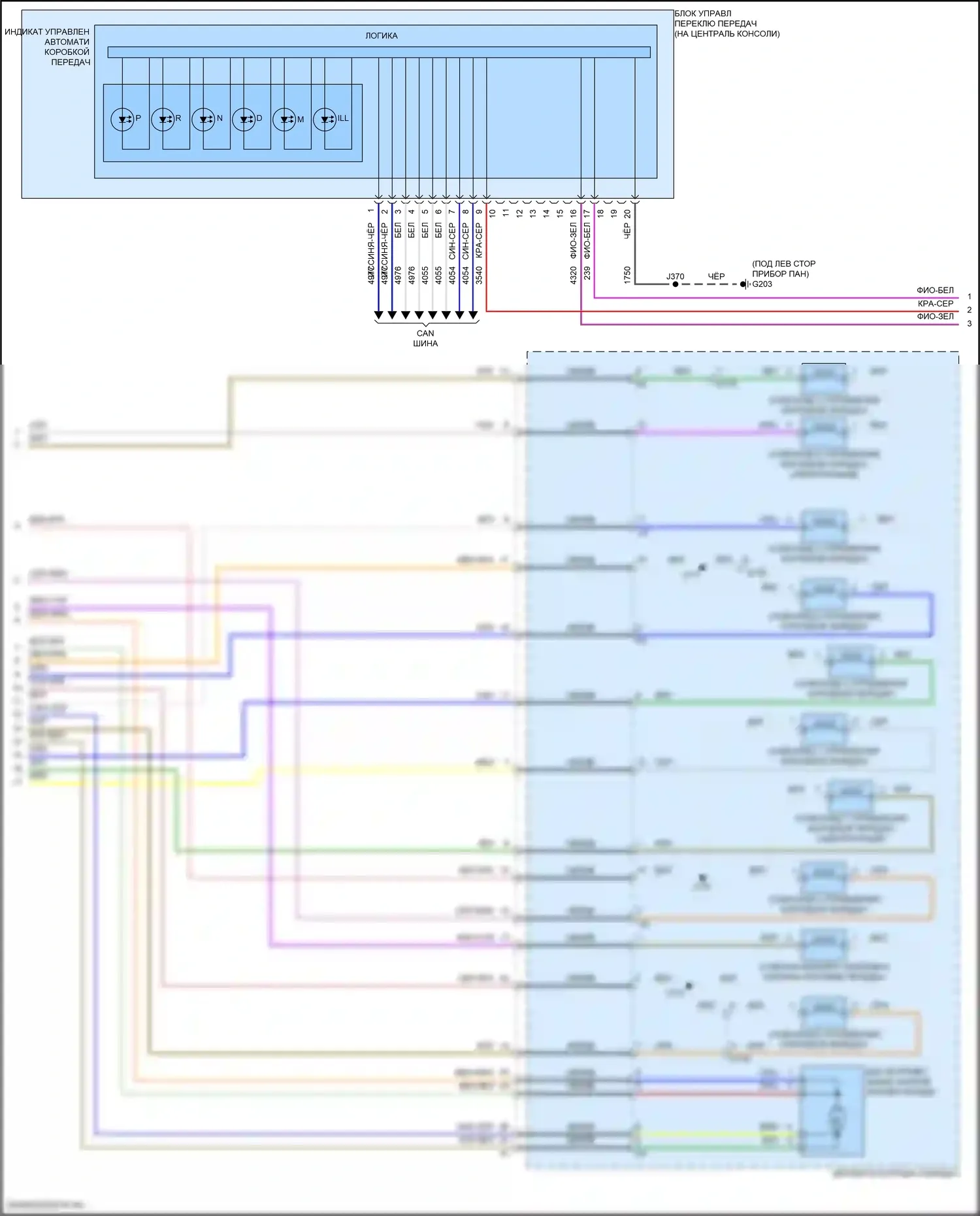 Corvette Chevrolet C8 (2020-2024): Электросхема коробки передач (4 из 5) 