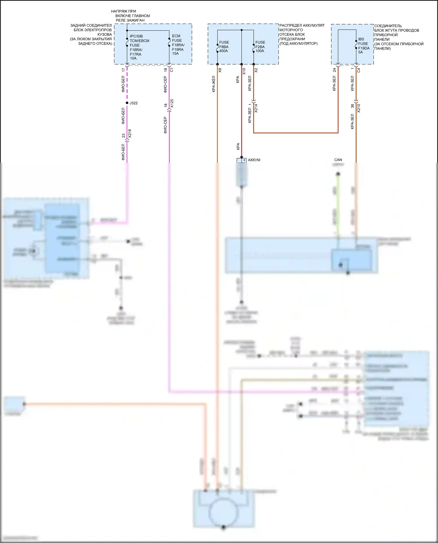 Corvette Chevrolet C8 (2020-2024): Электросхема генератора 