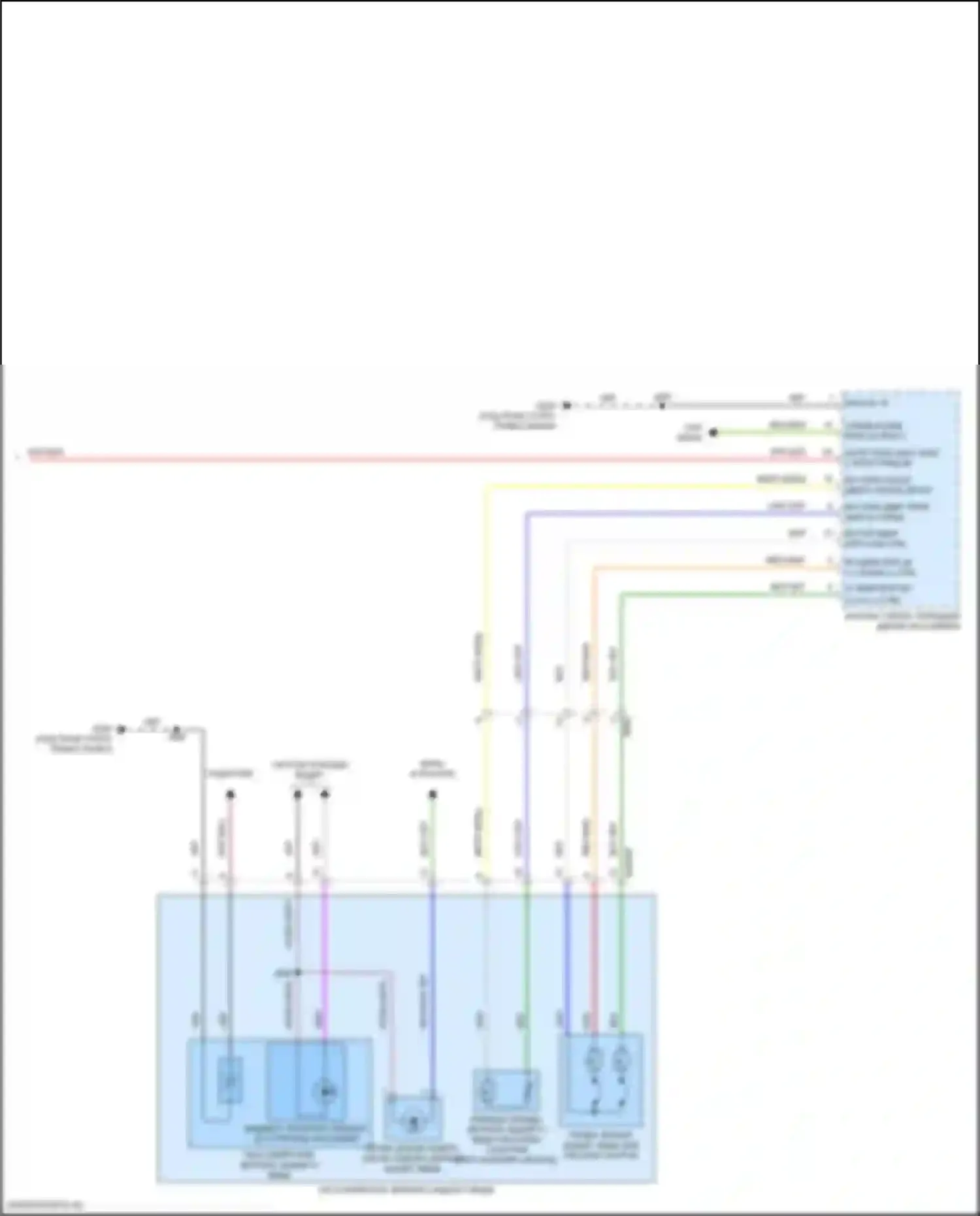 Corvette Chevrolet C8 (2020-2024): Управление зеркалами заднего вида электросхема (2 из 2) 