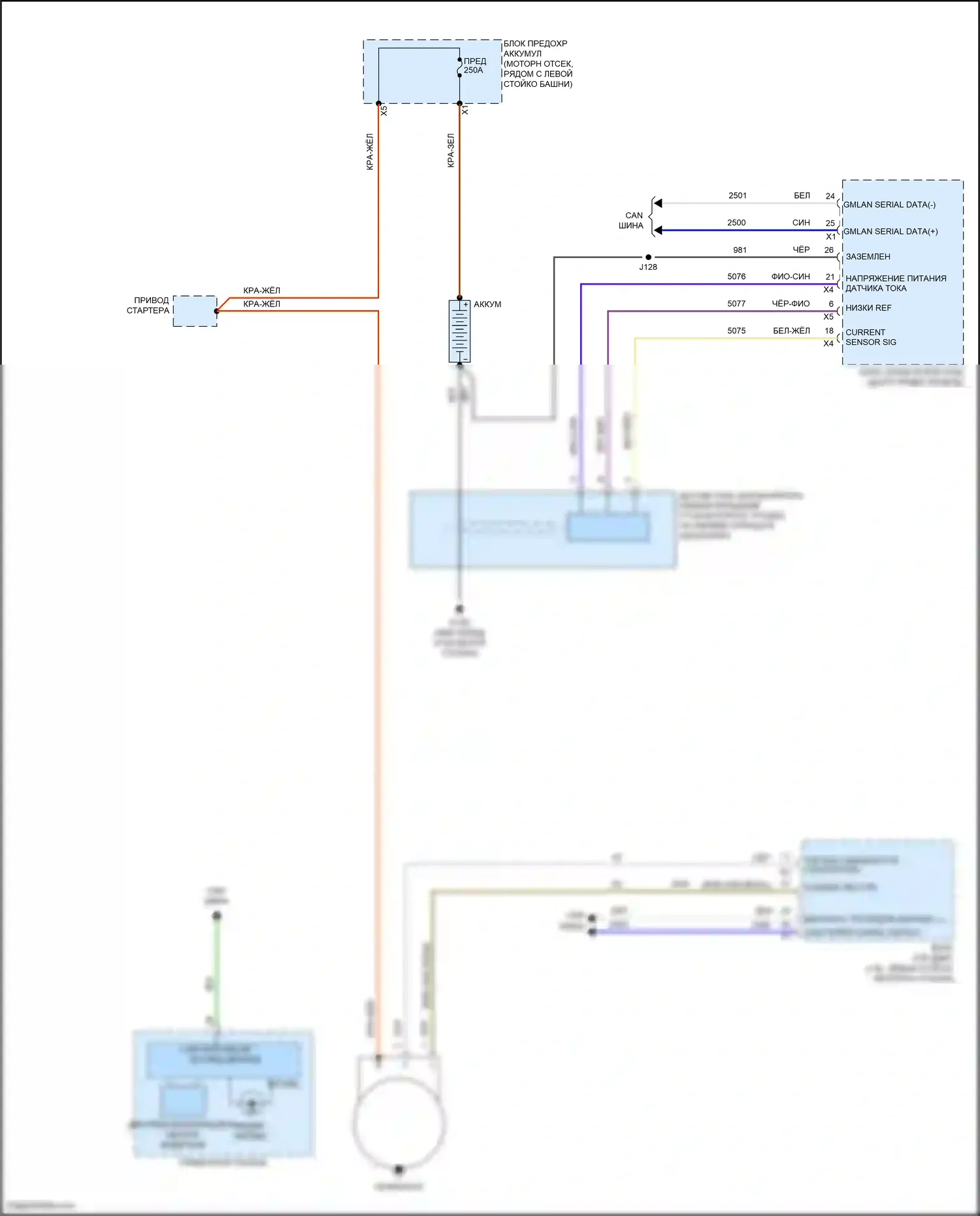 Cruze Chevrolet I рестайлинг (2012-2015): Электросхема генератора 