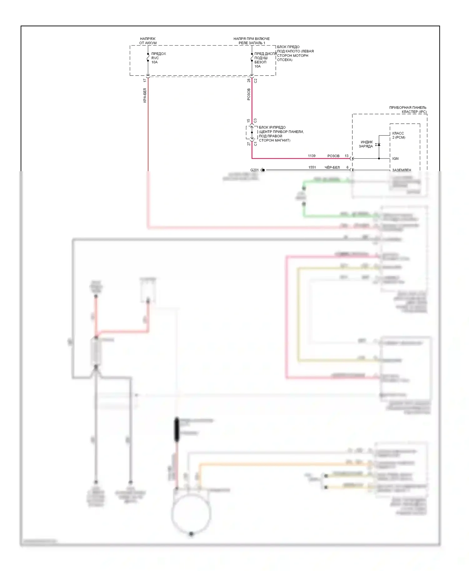 Equinox Chevrolet I (2004-2009): Электросхема генератора 