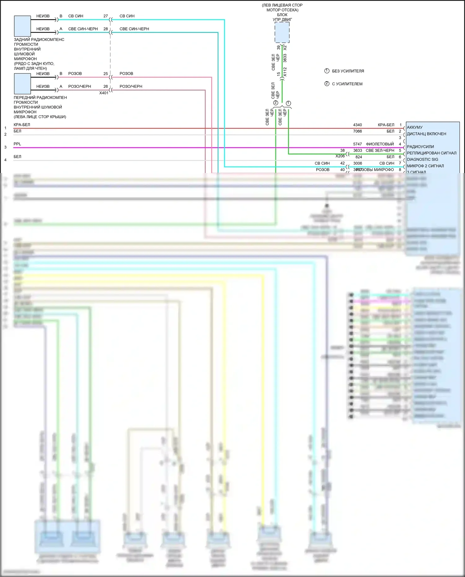Equinox Chevrolet II рестайлинг (2015-2017): Электросхема магнитолы (4 из 4) 