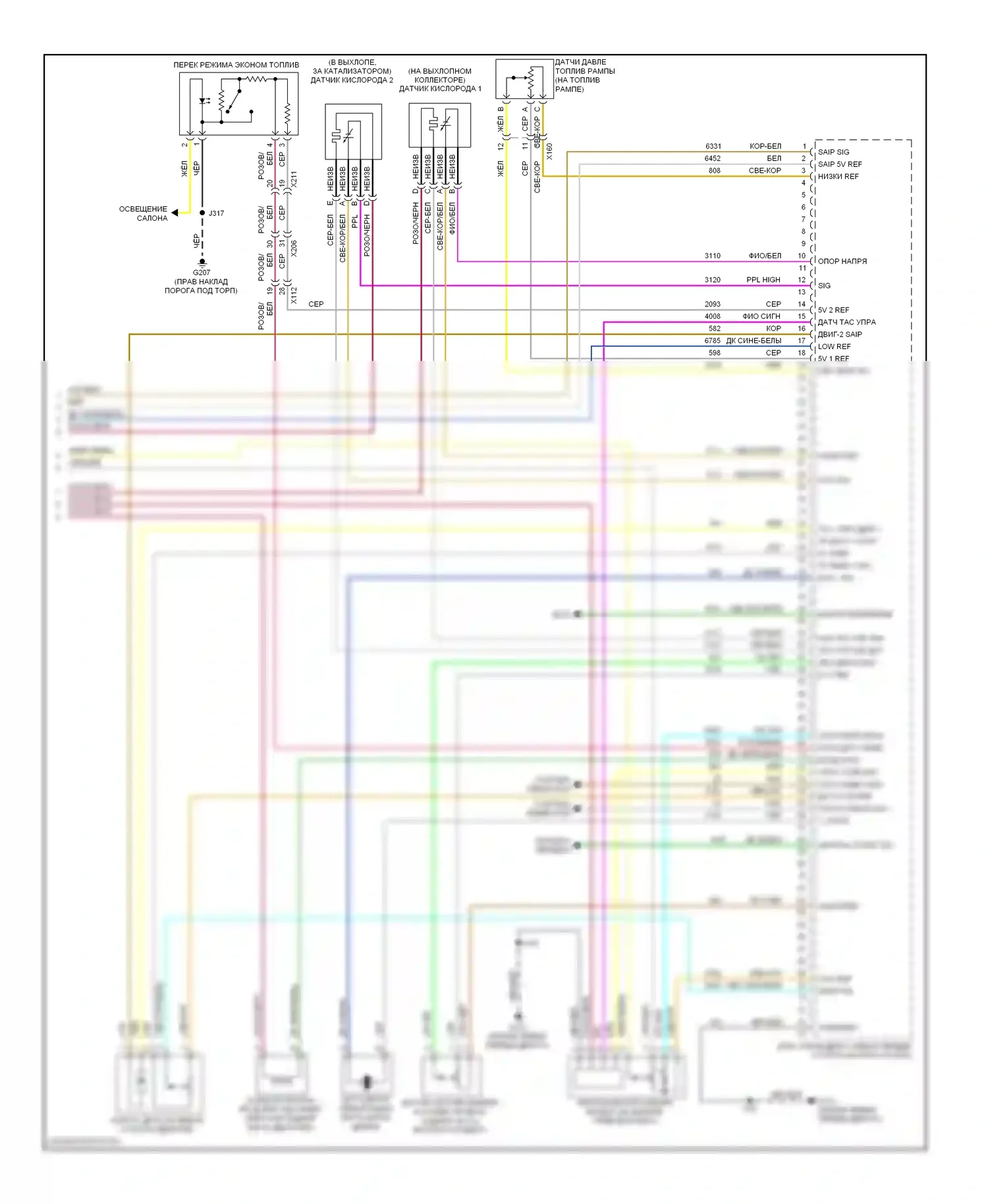 Equinox Chevrolet II (2009-2015): Электросхема двигателя 2.4l vin k (5 из 5) 