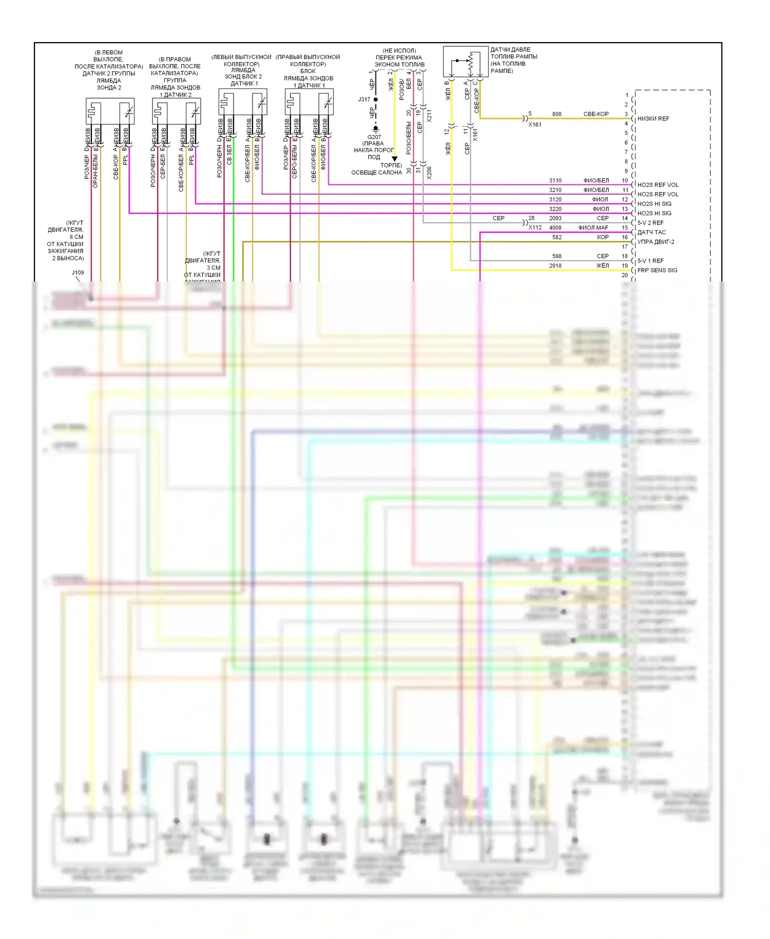 Equinox Chevrolet II (2009-2015): Электросхема двигателя 3.6l vin 3 (5 из 5) 
