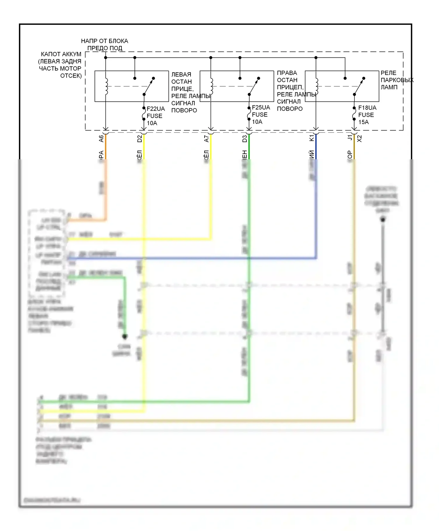 Equinox Chevrolet II (2009-2015): Электросхема буксировки прицепа 