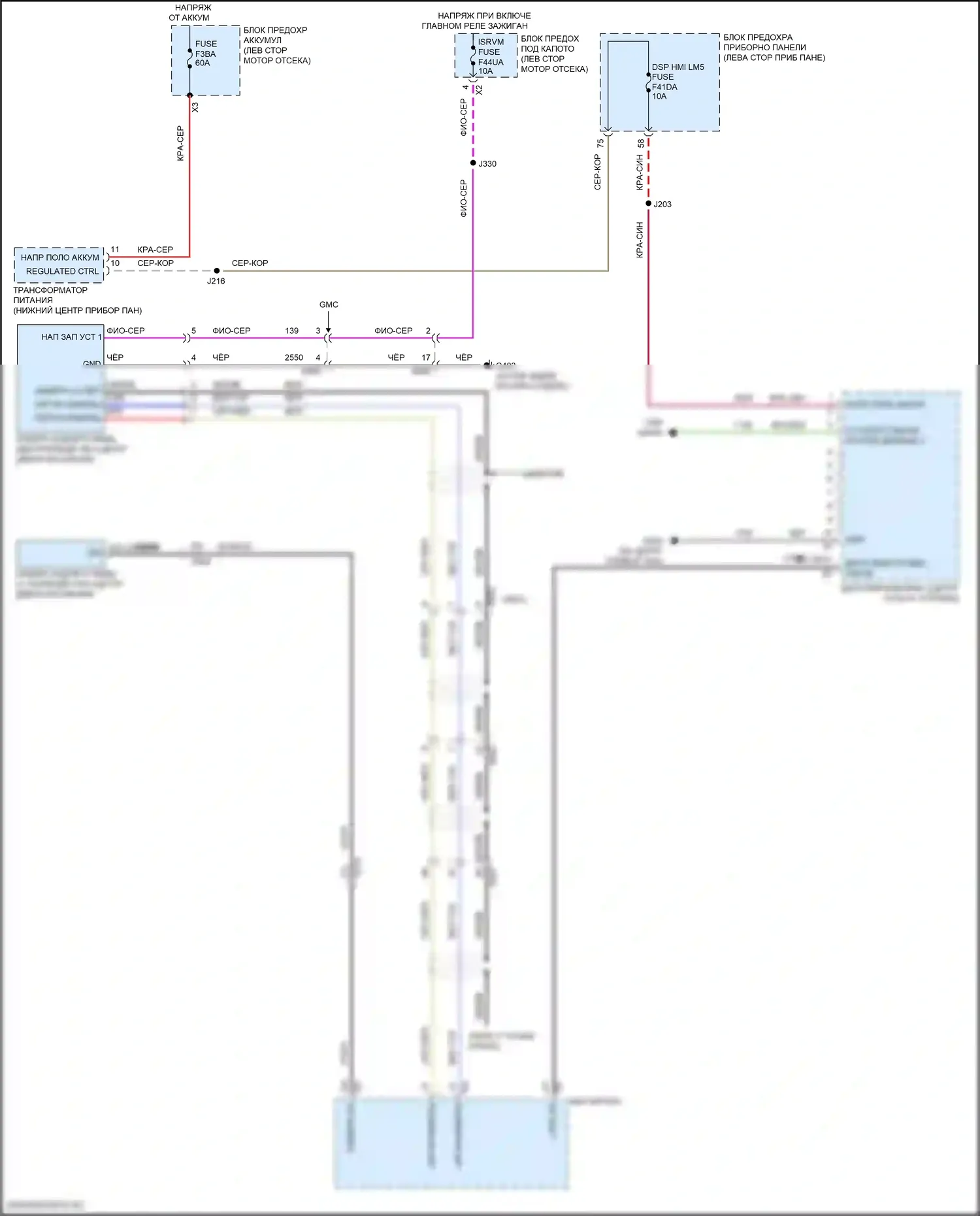 Equinox Chevrolet III рестайлинг (2020-2024): Электросхема камеры заднего вида 
