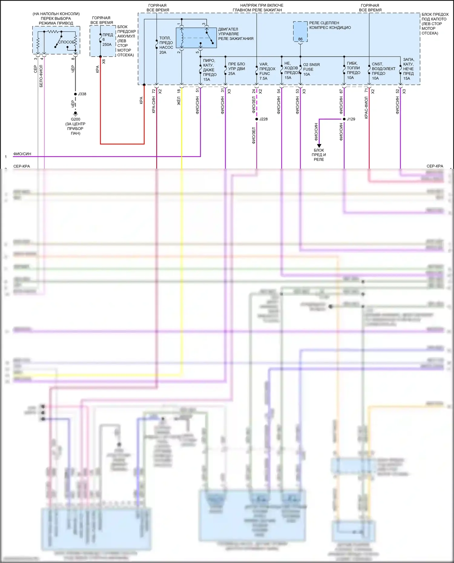 Equinox Chevrolet III (2017-2021): Электросхема двигателя 1.5l vin v (2 из 7) 