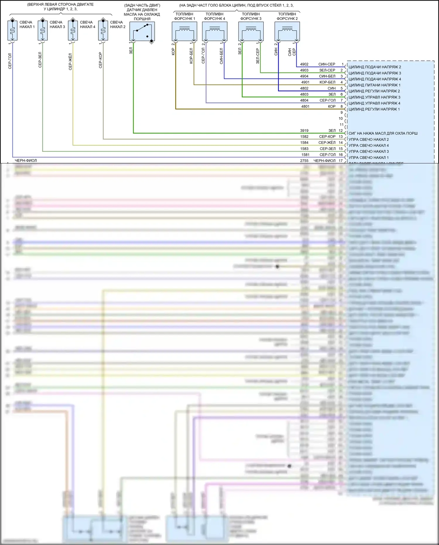 Equinox Chevrolet III (2017-2021): Электросхема двигателя 1.6l vin u (9 из 9) 