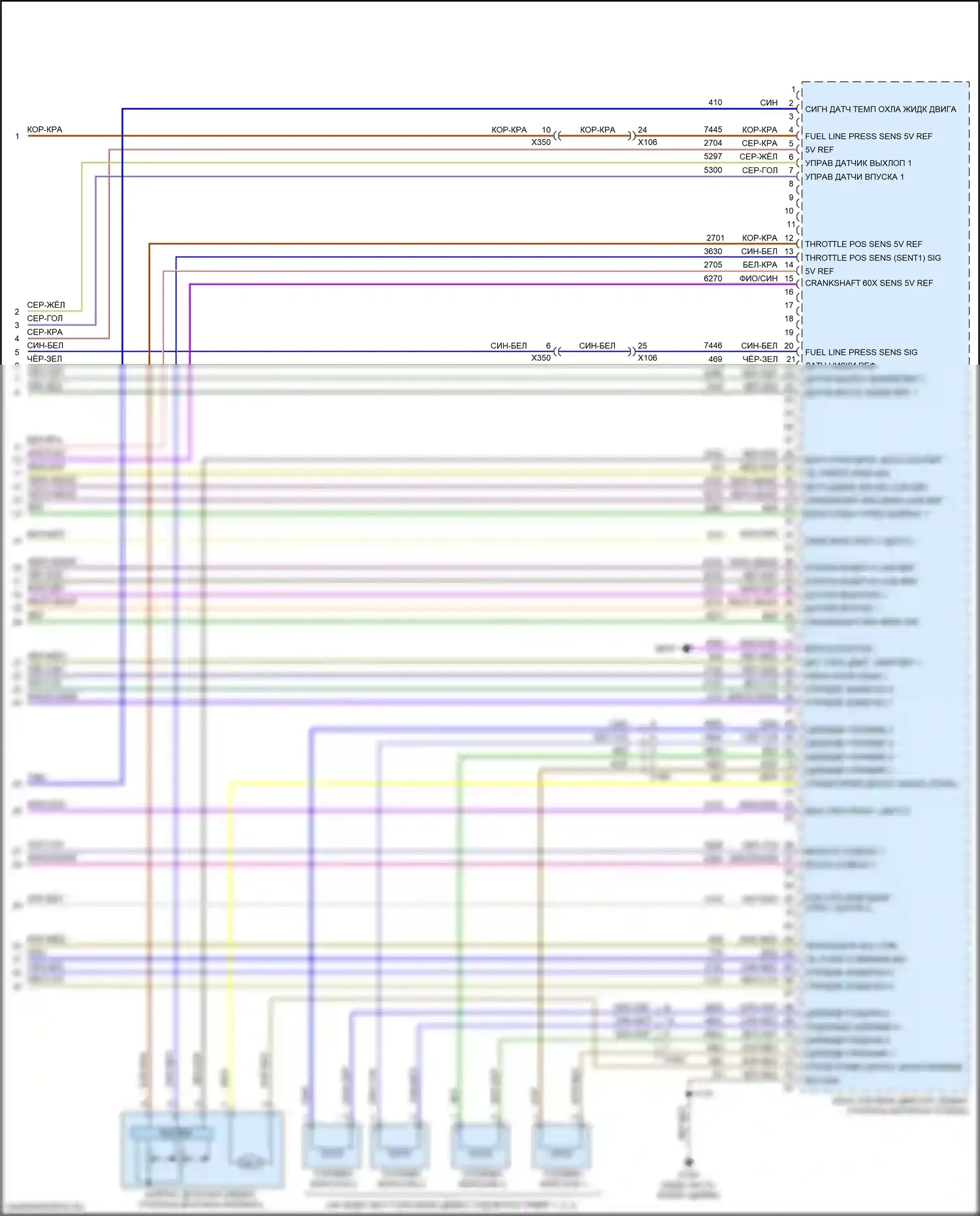 Equinox Chevrolet III (2017-2021): Электросхема двигателя 2.0l vin x (7 из 7) 
