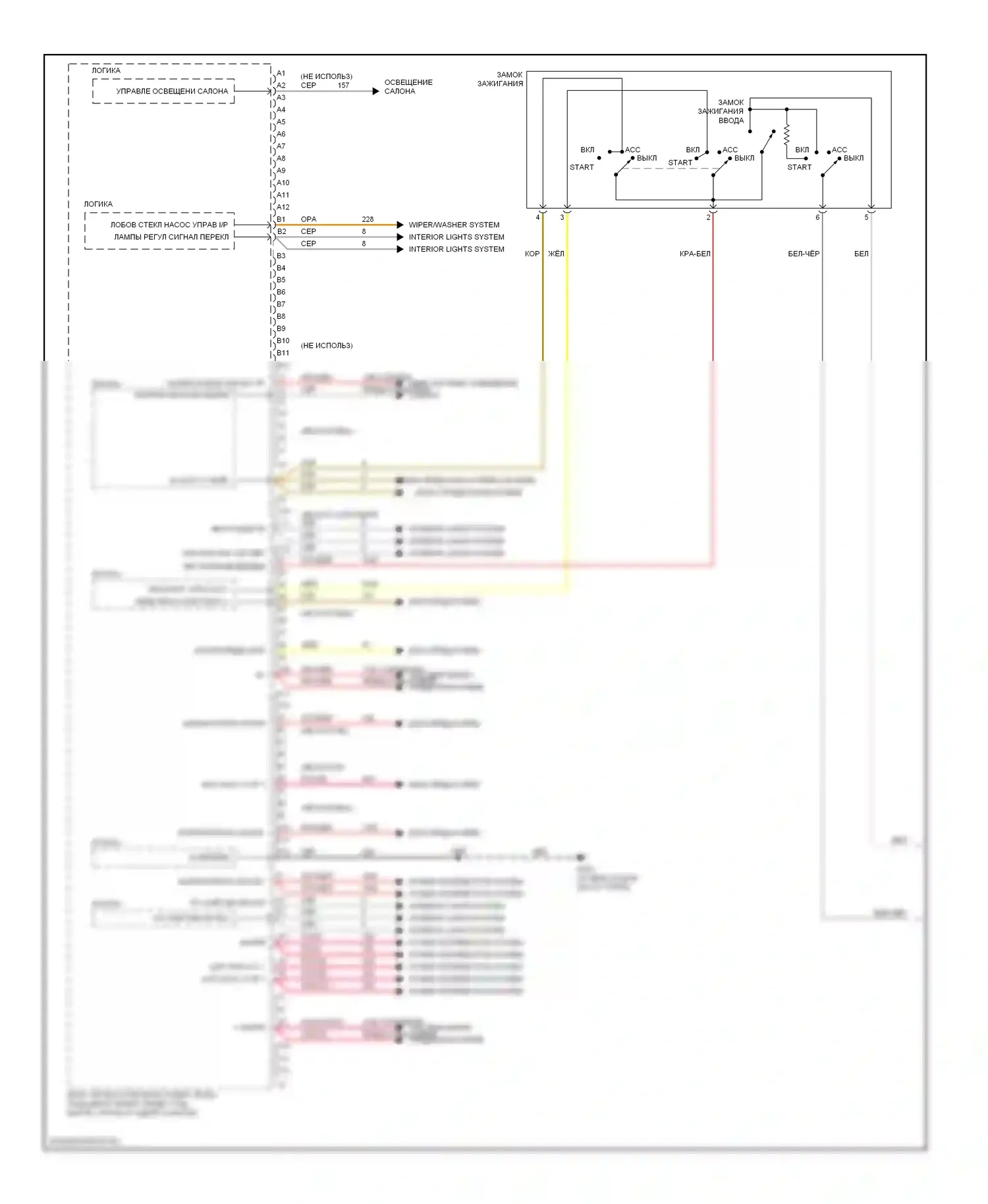 HHR Chevrolet I (2005-2011): Электросхема блоков управления кузовом (3 из 4) 