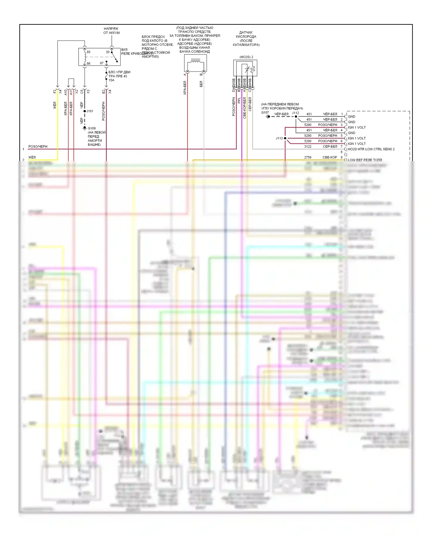 HHR Chevrolet I (2005-2011): Электросхема двигателя 2.0l turbo vin x (4 из 4) 
