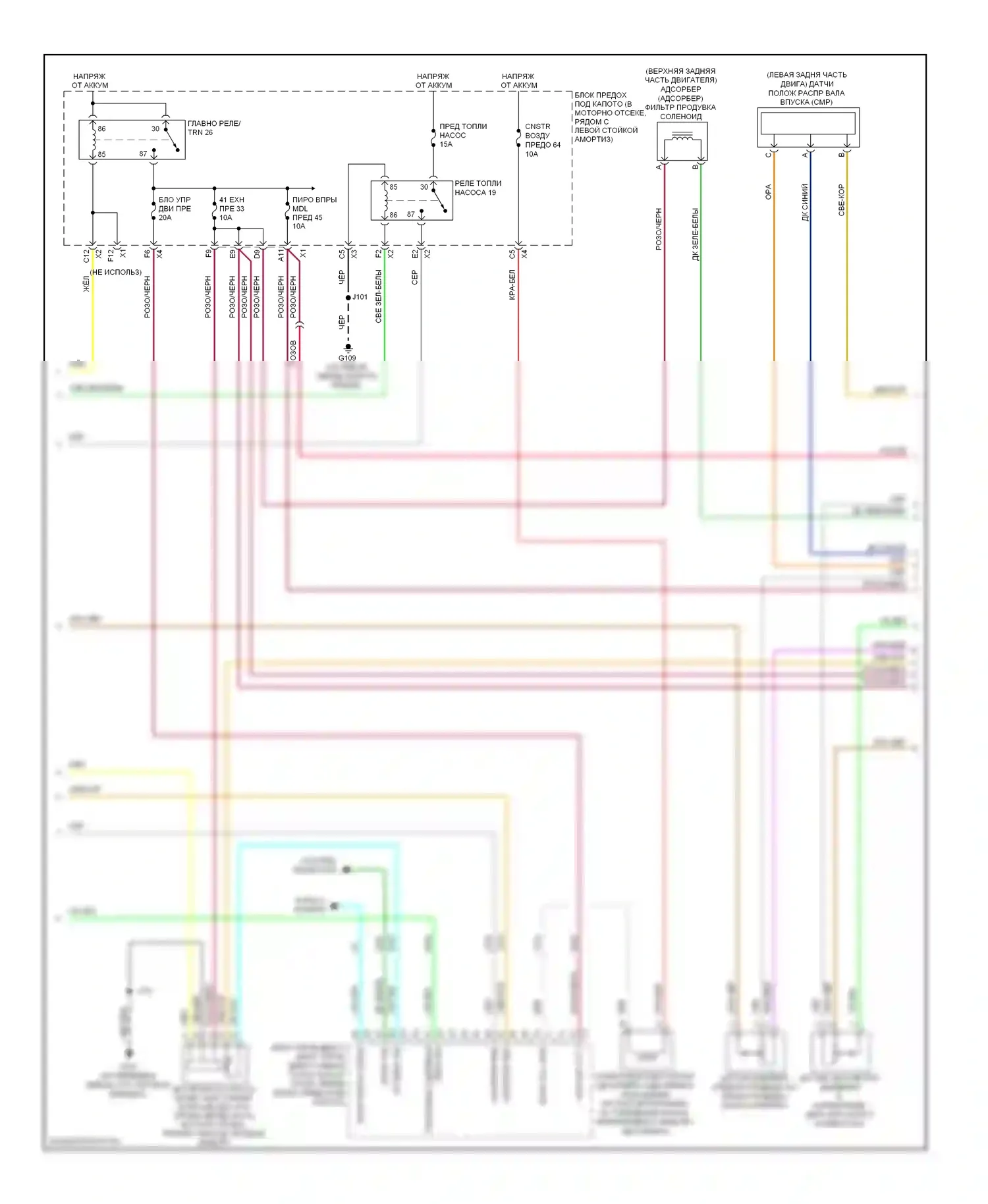 HHR Chevrolet I (2005-2011): Электросхема двигателя 2.4l vin v (2 из 4) 