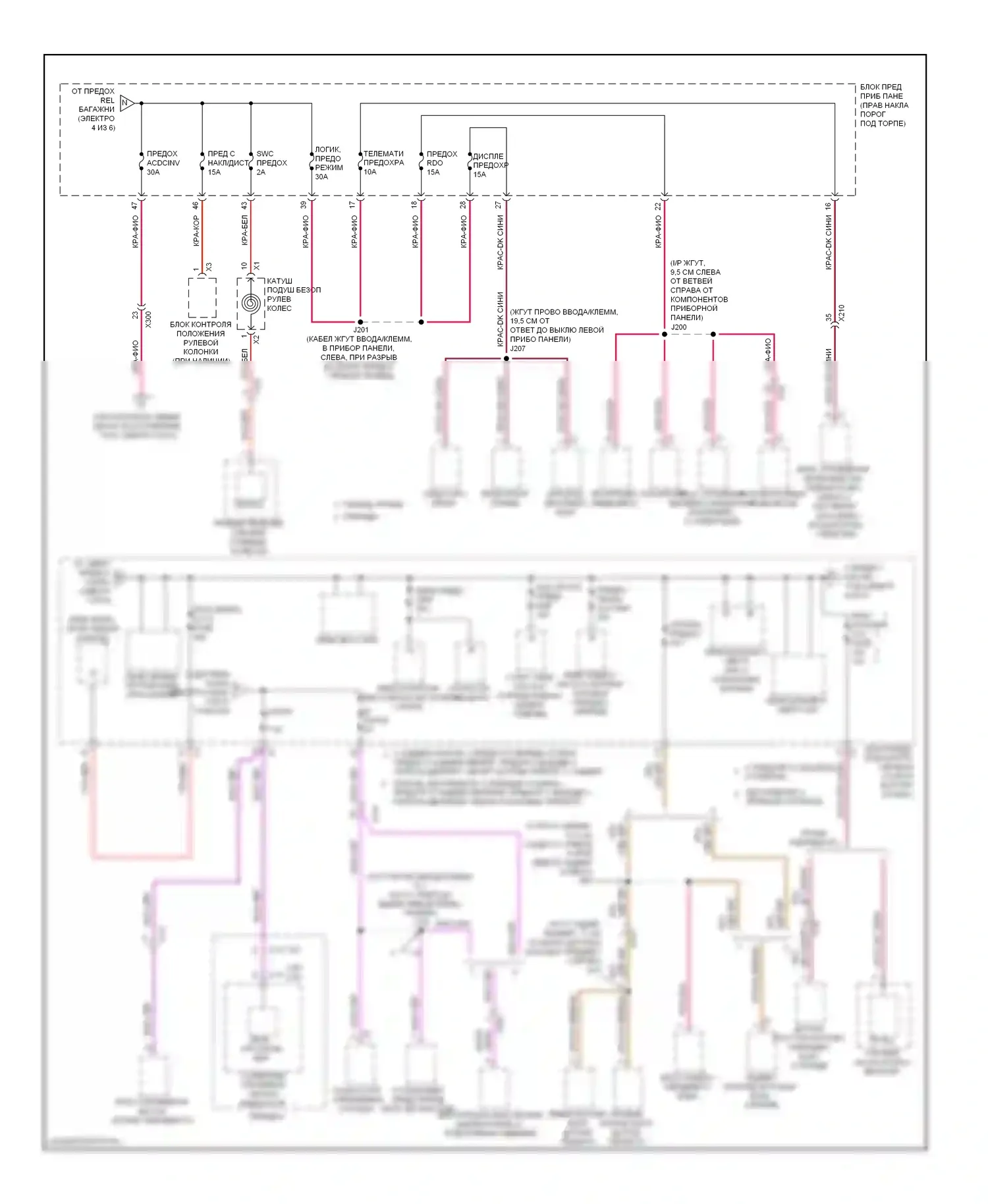 Impala Chevrolet IX (2006-2016): Электросхема блока предохранителей реле (5 из 6) 